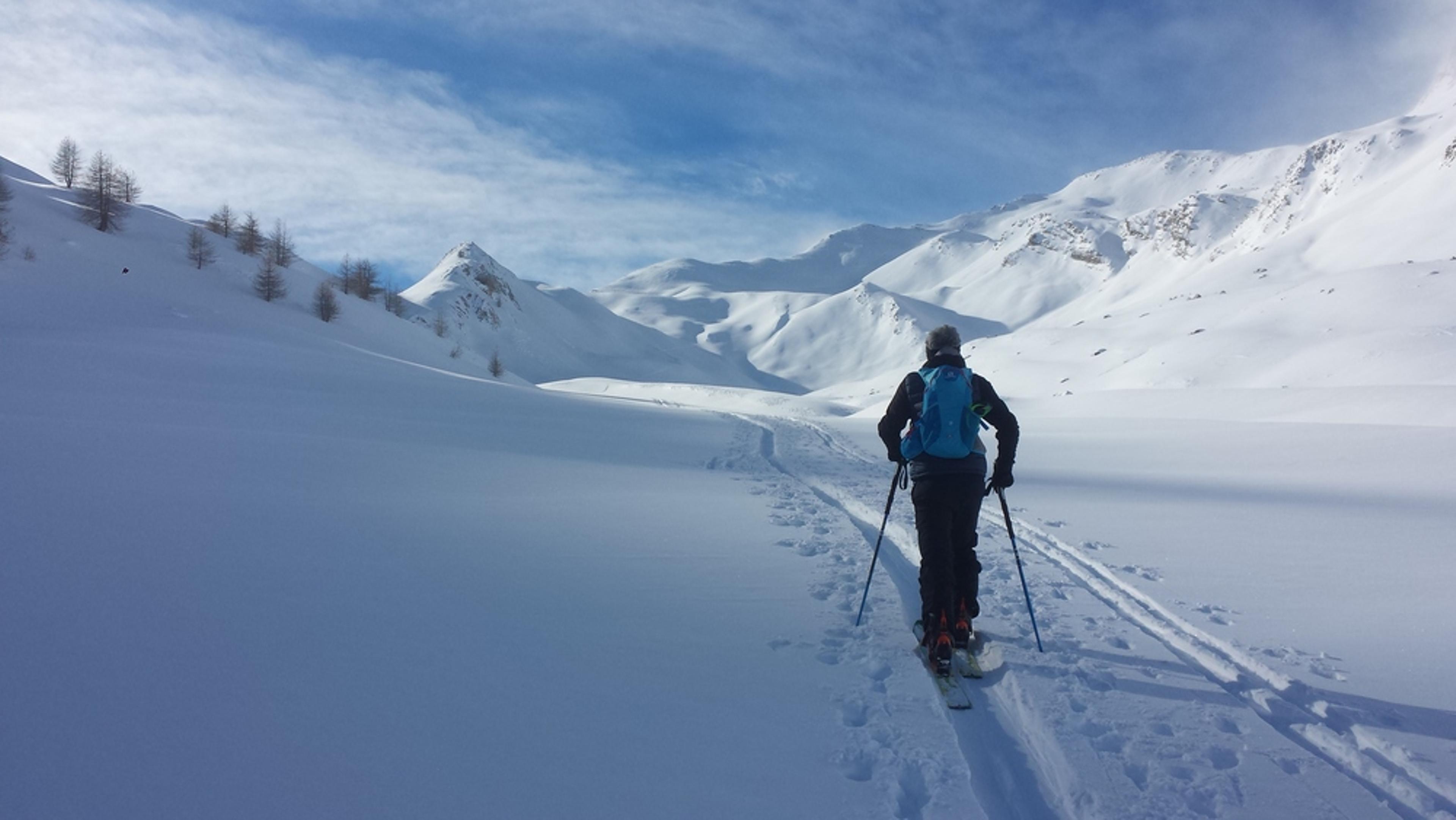 Initiation ski de randonnée - tête du Crachet - En route