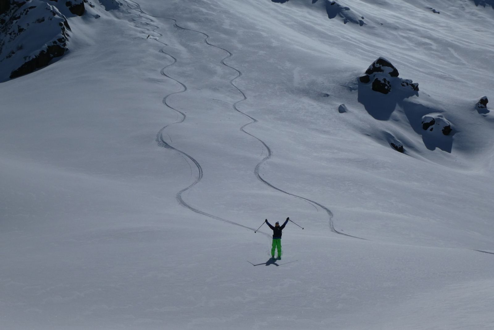 Couloir nord Rocher Blanc - Muy bonito