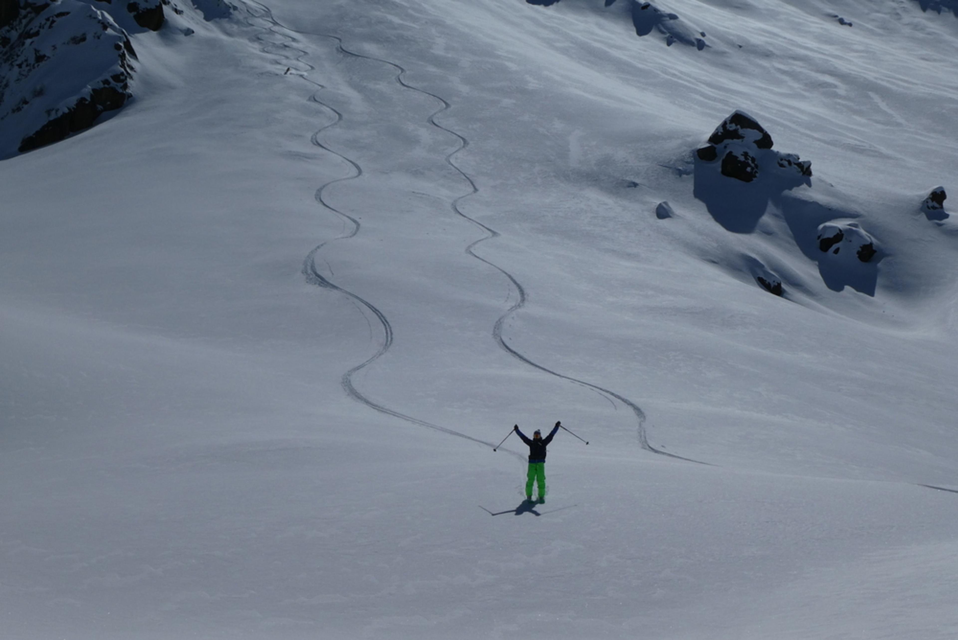 Couloir nord Rocher Blanc - Muy bonito