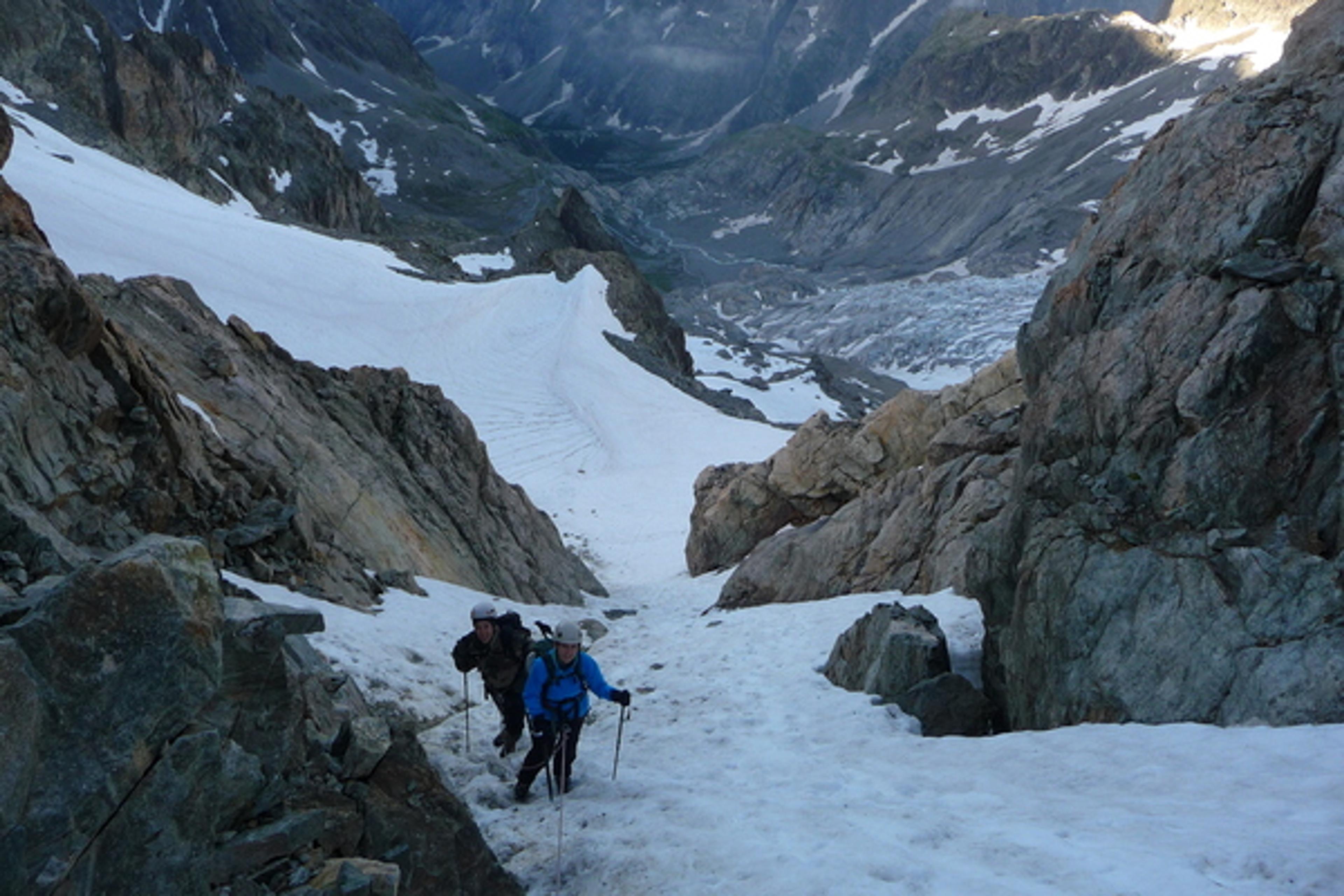 Pic d'Arsine - Le petit couloir du Pic d'arsine