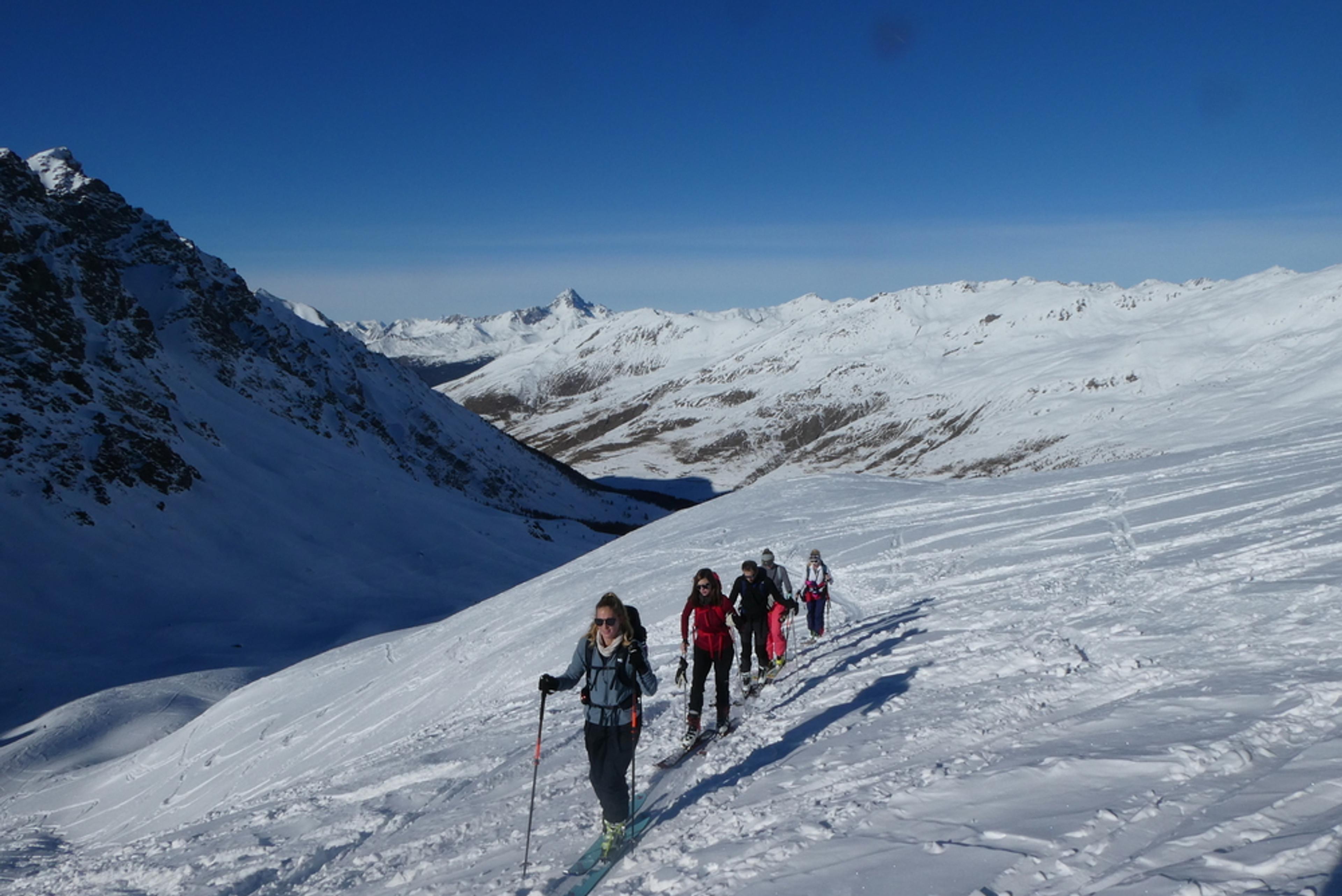 Ski rando initiation - Pic Traversier - Vers le Col Longet