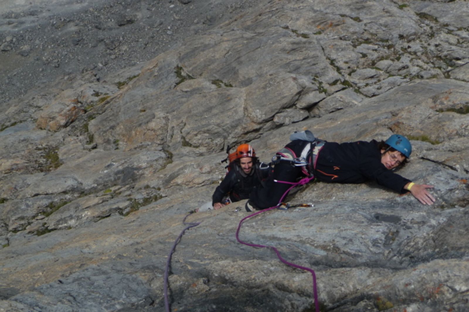 Tour Termier - Ponant neuf - Un des crux dans l'antépénultièmissime longueur