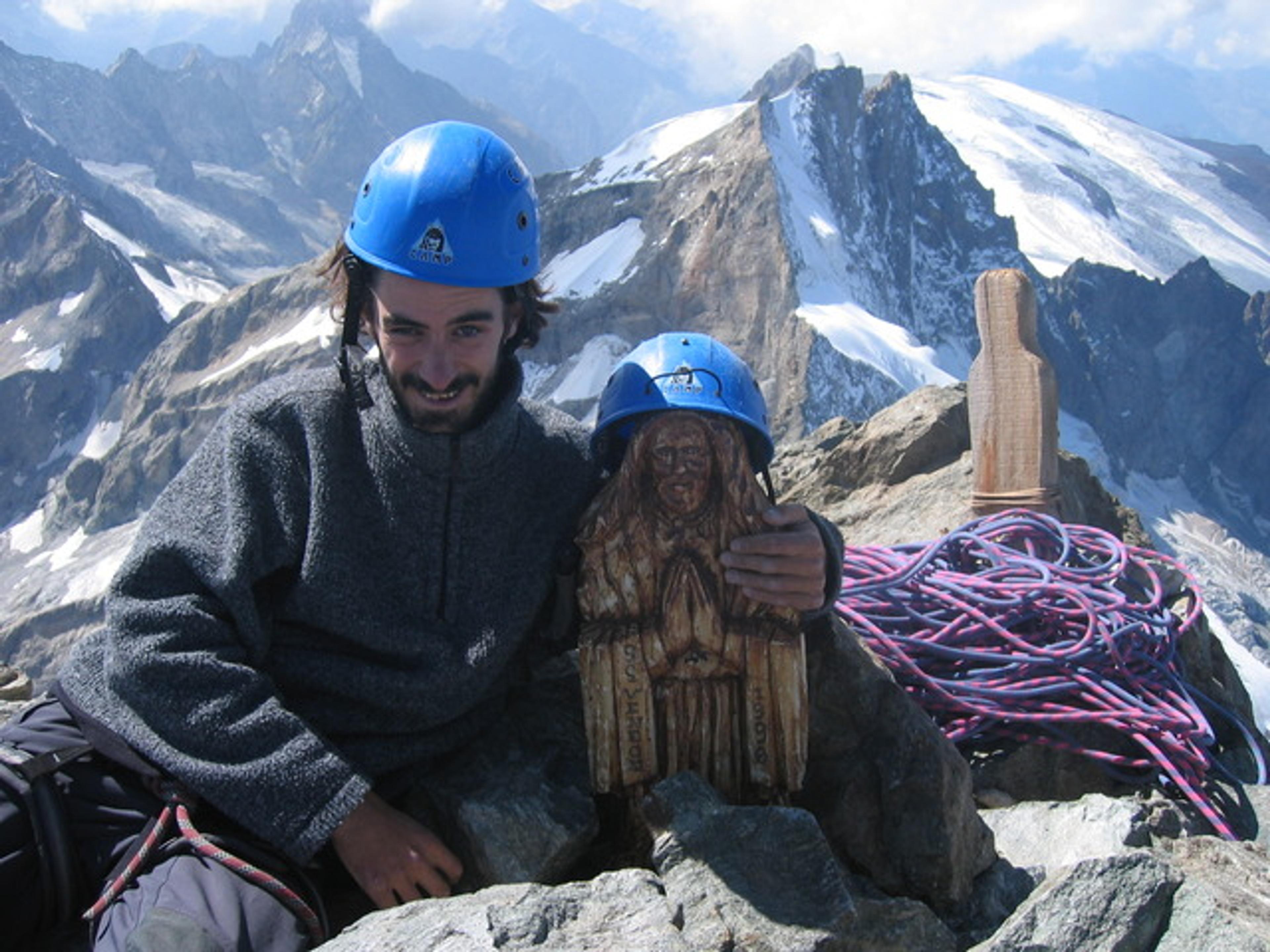 Nico avec la vierge du grand Pic