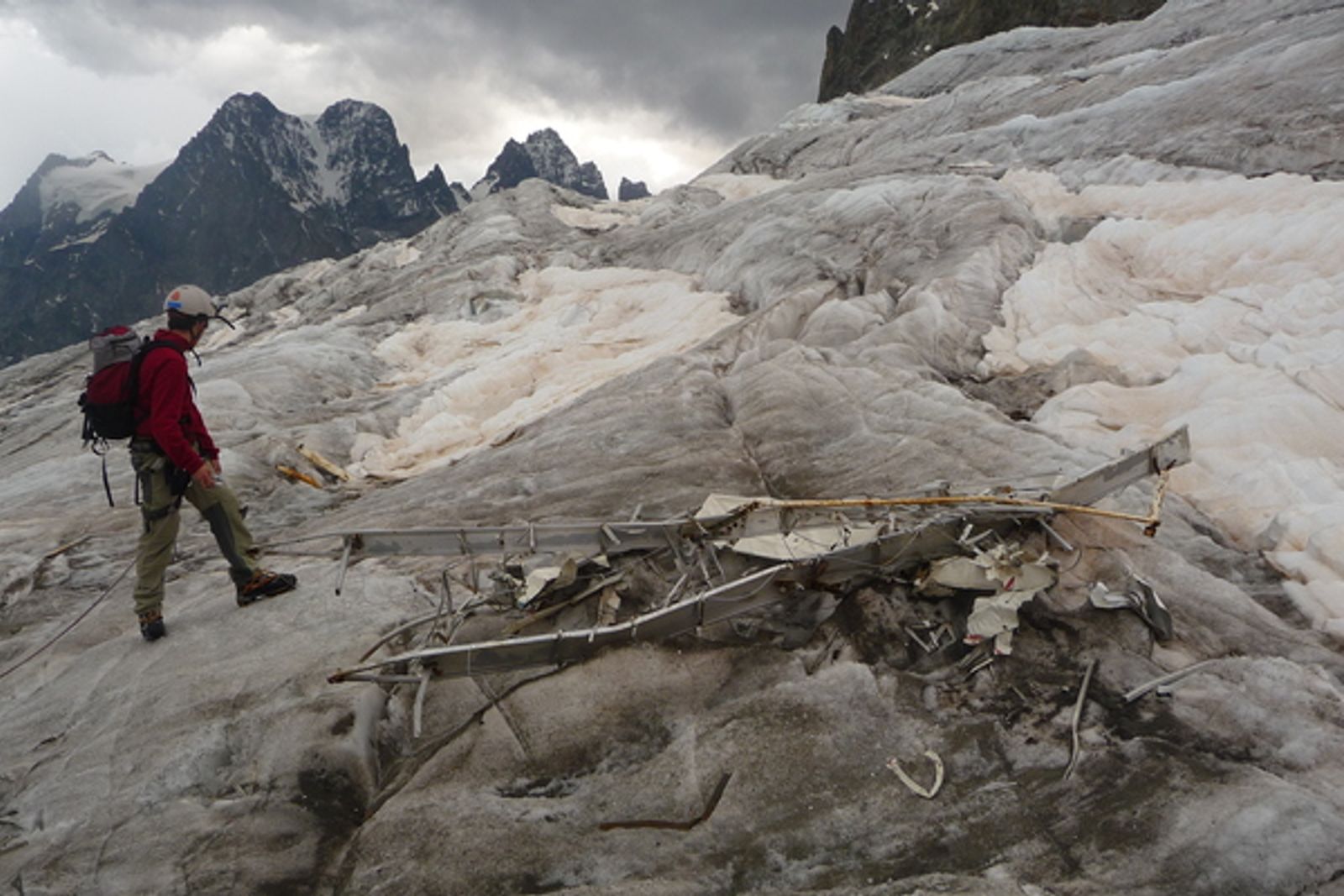 Glacier Blanc - Les restes d'un coucou?