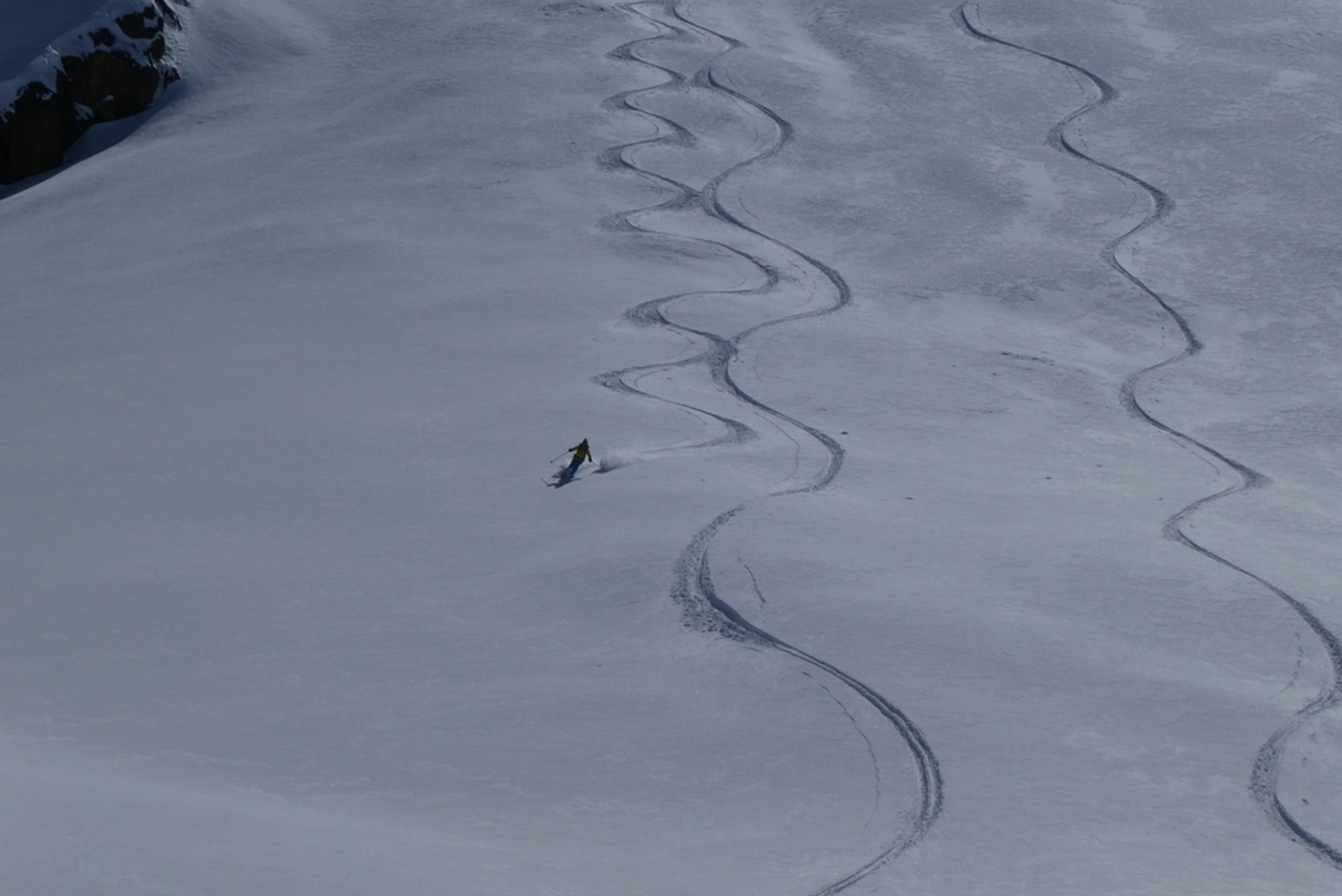 Couloir nord Rocher Blanc - Beauté