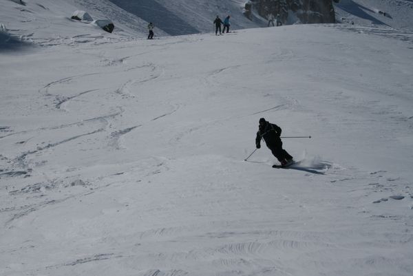 Hors piste à Serre Che - ça décoiffe!