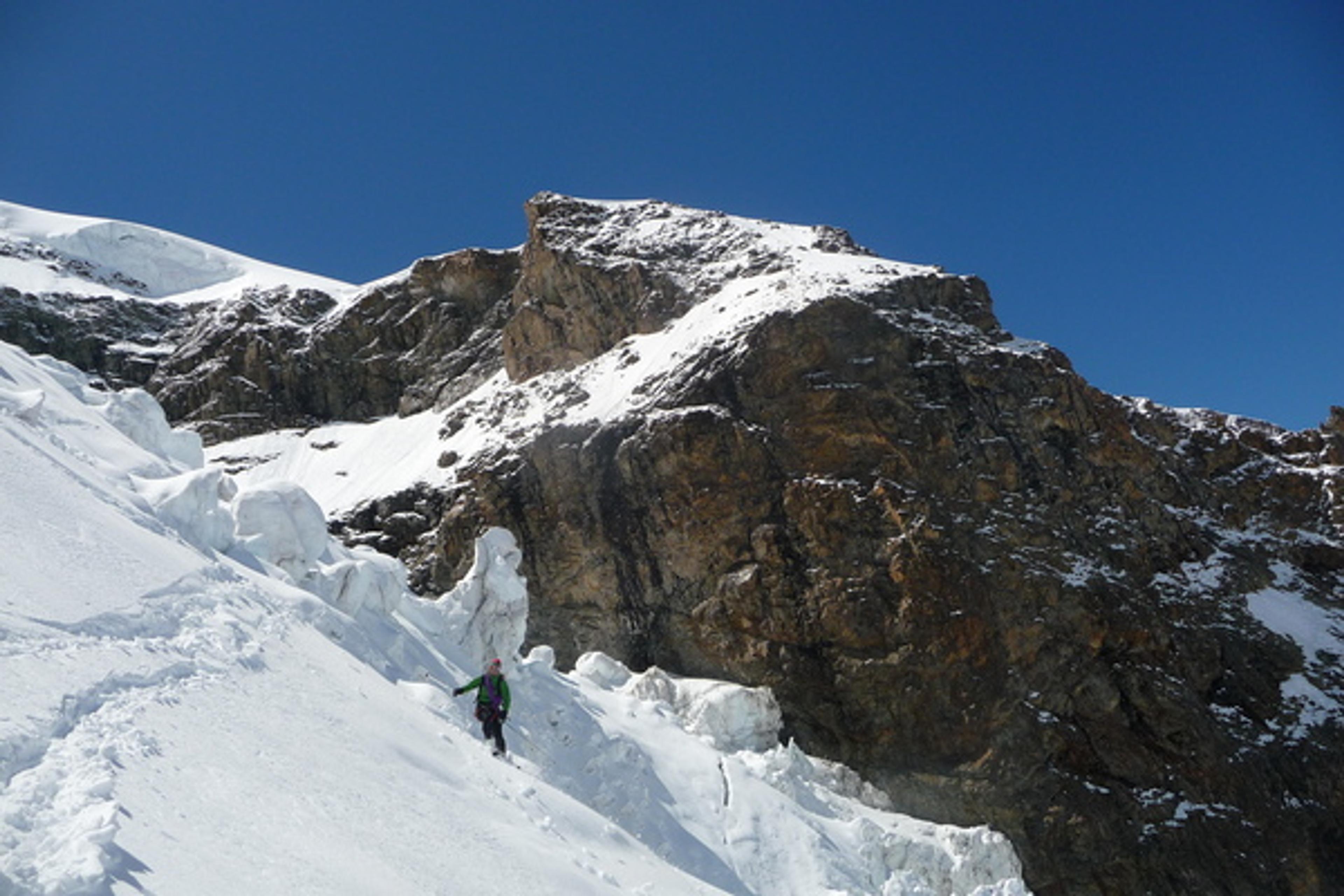 Piz Bernina - Le labyrinthe à la descente
