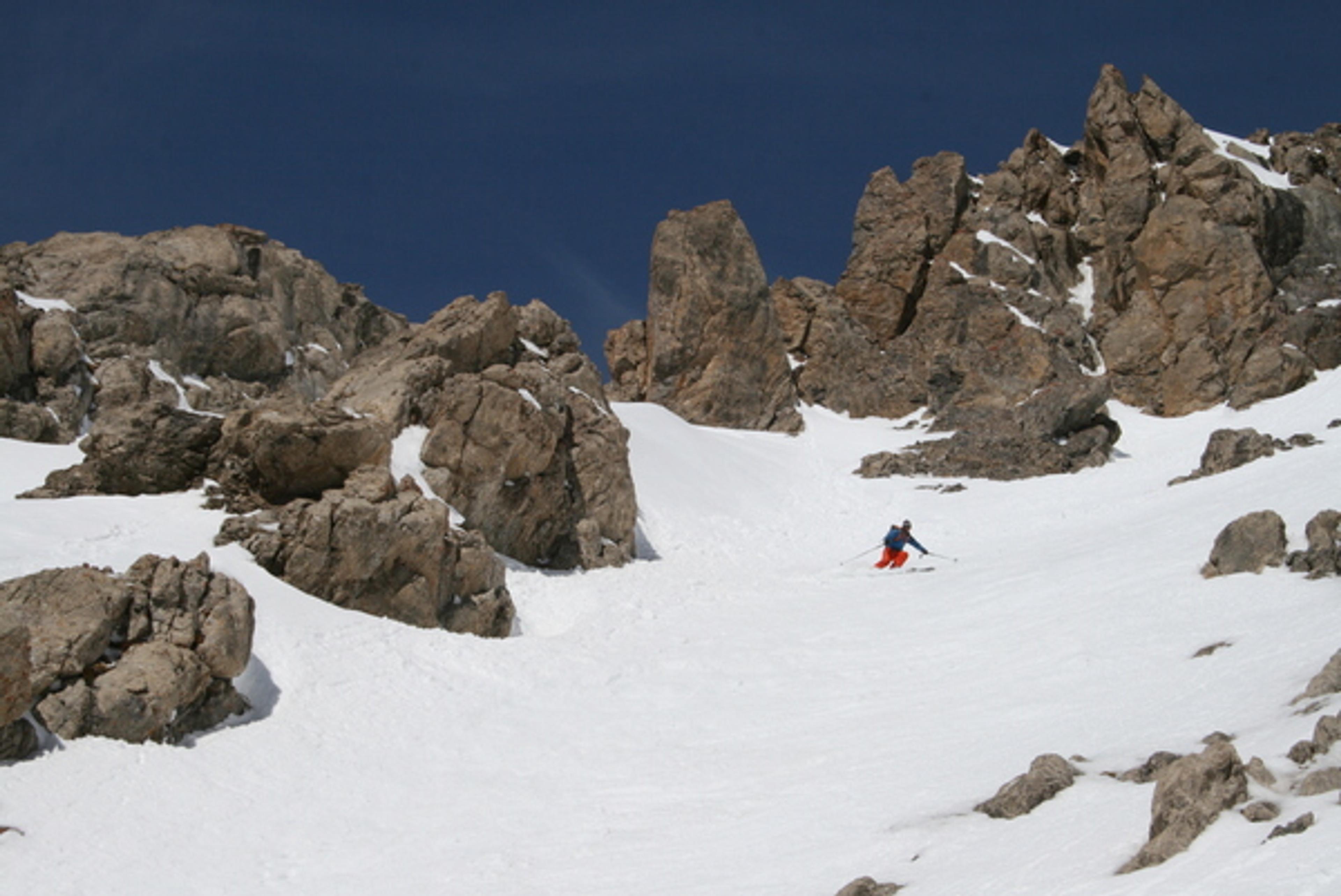 Tête Colombe - La partie la moins raide du couloir juste parfaite!