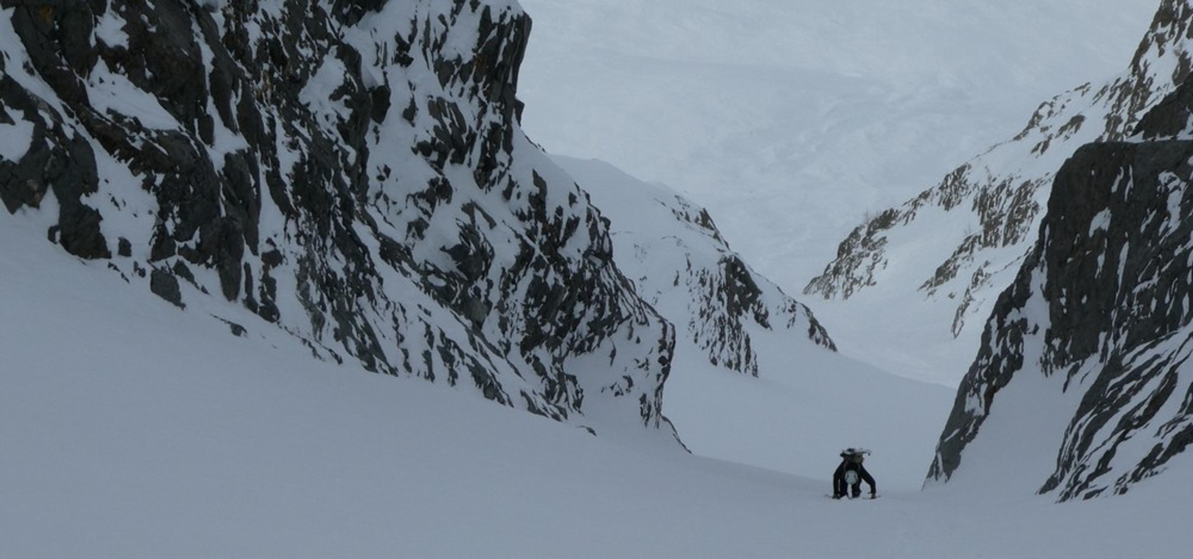 Couloir pente raide - No fiesta - C'est long