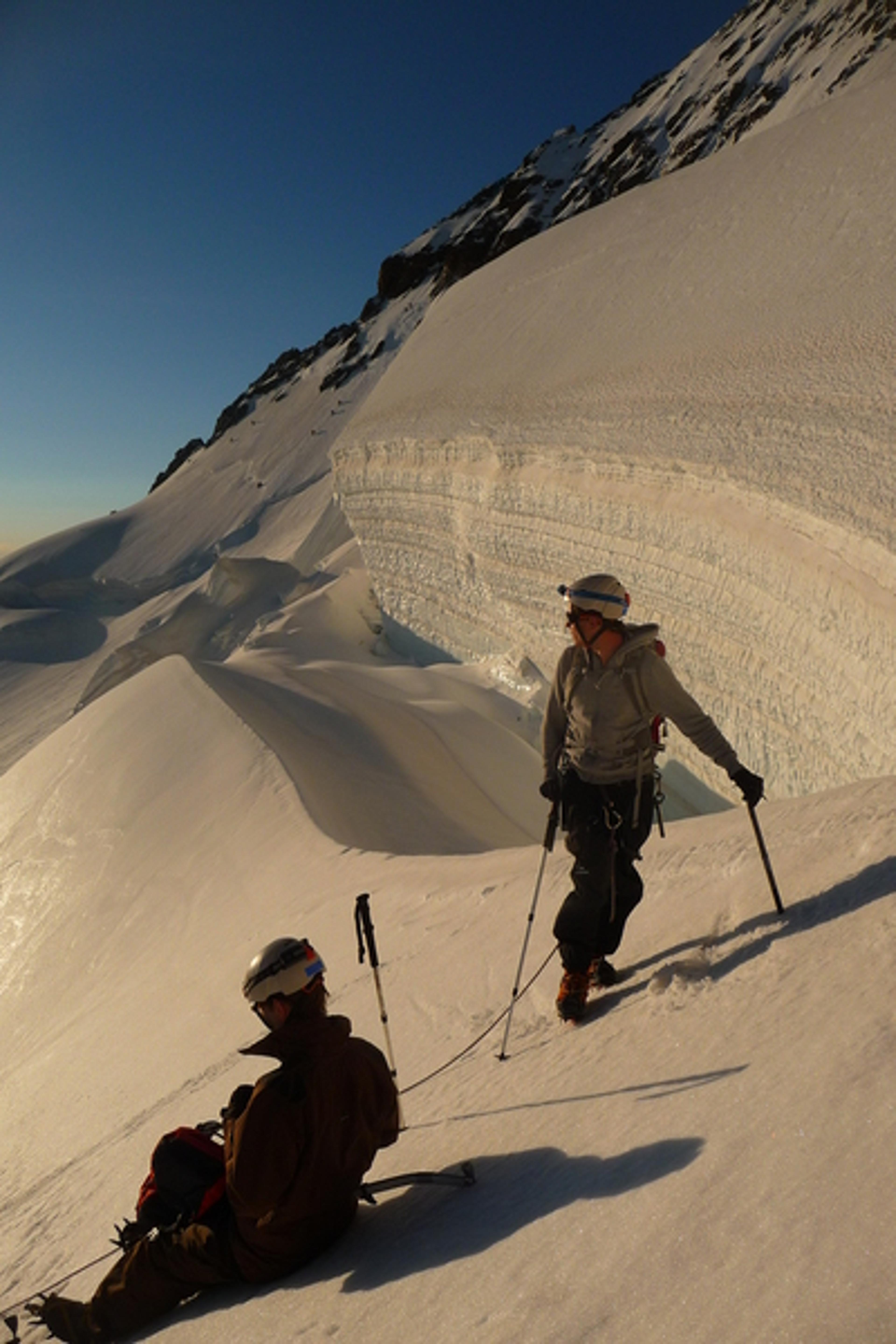 Dôme des Ecrins - Dans la zone des grosses crevasses