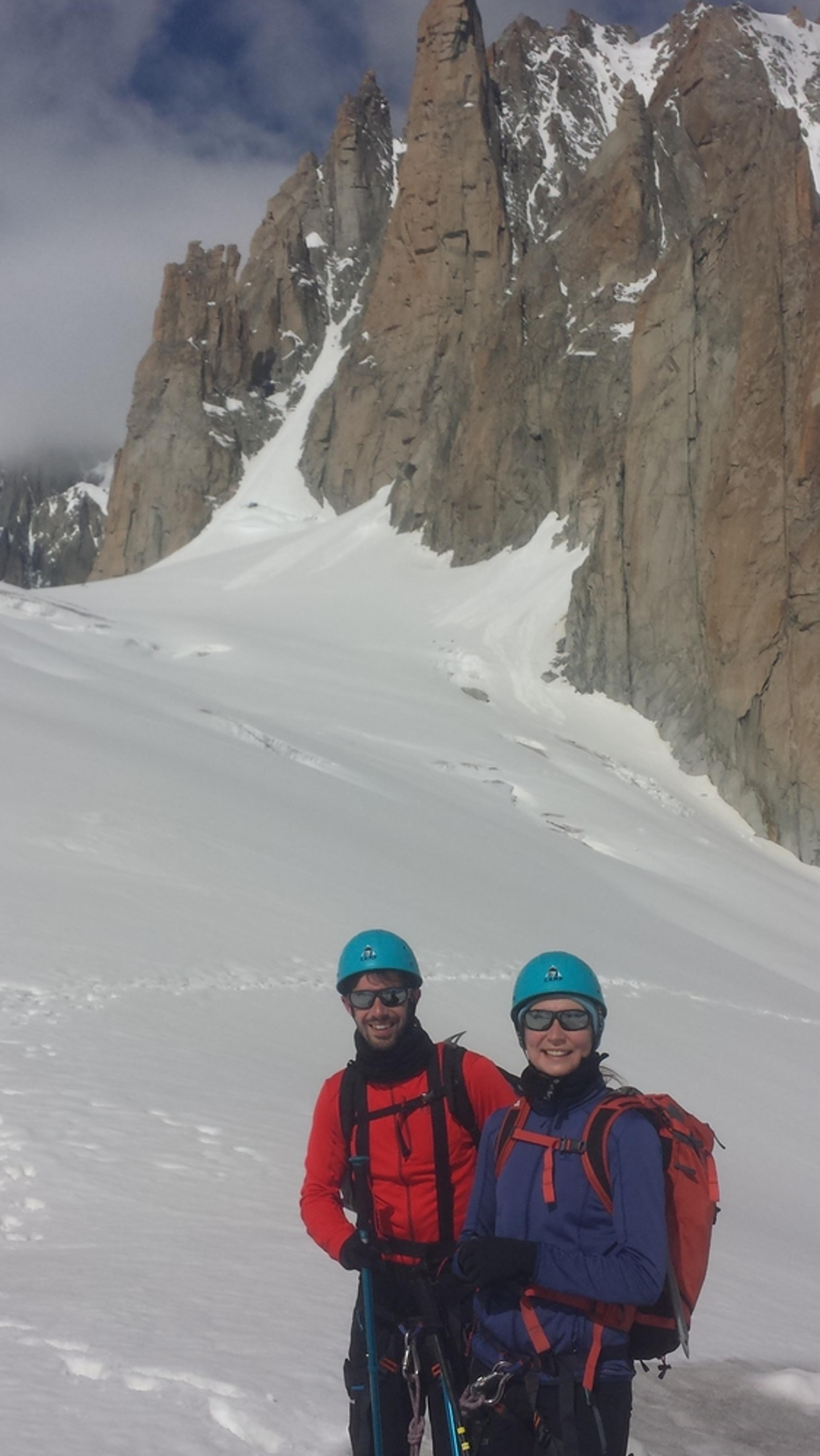 Traversée Vallée Blanche - Devant le Grand Capucin 