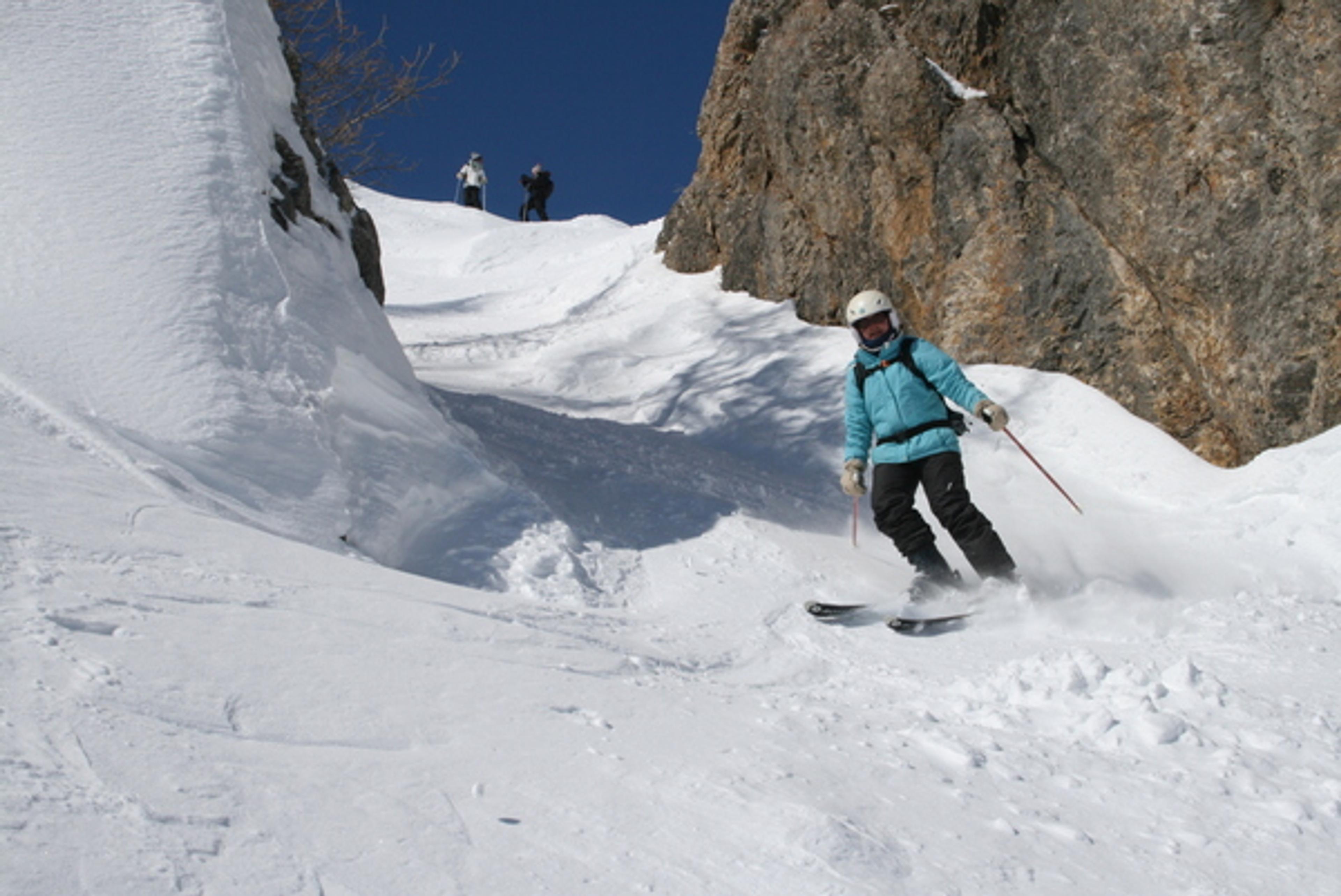 Hors piste à Serre Che