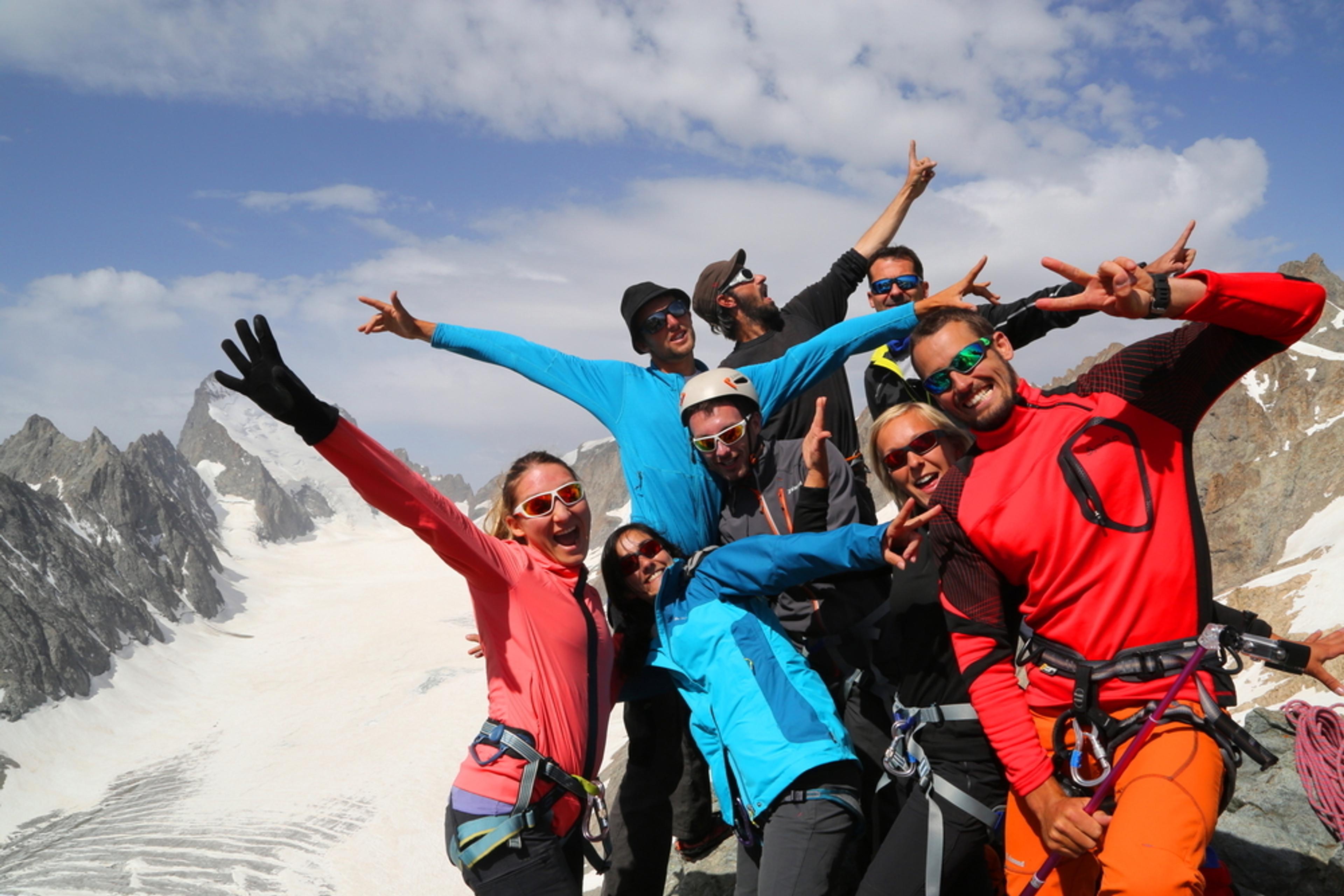 initiation alpinisme - Groupe après la sieste