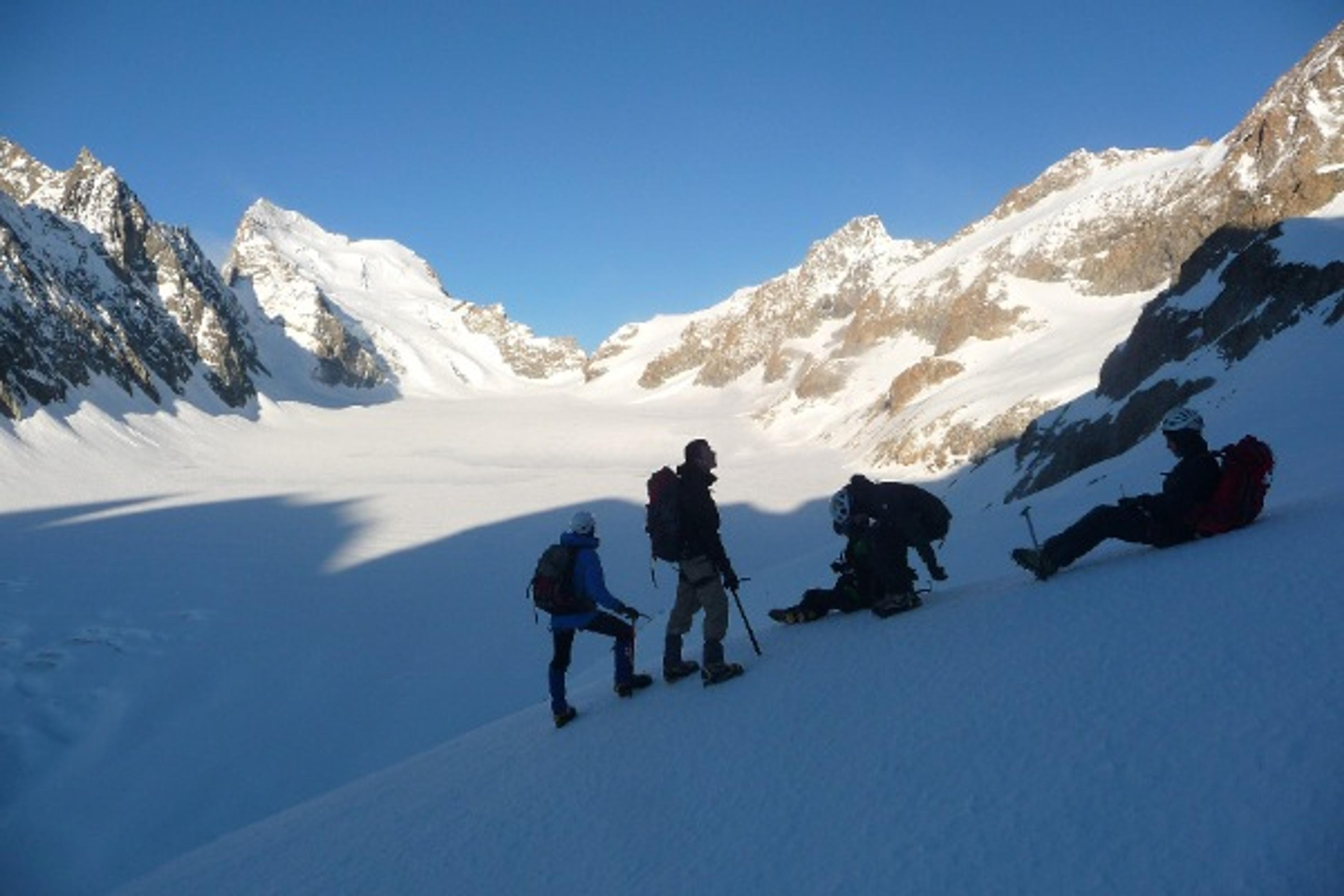 Pic d'Arsine - Pause matinale