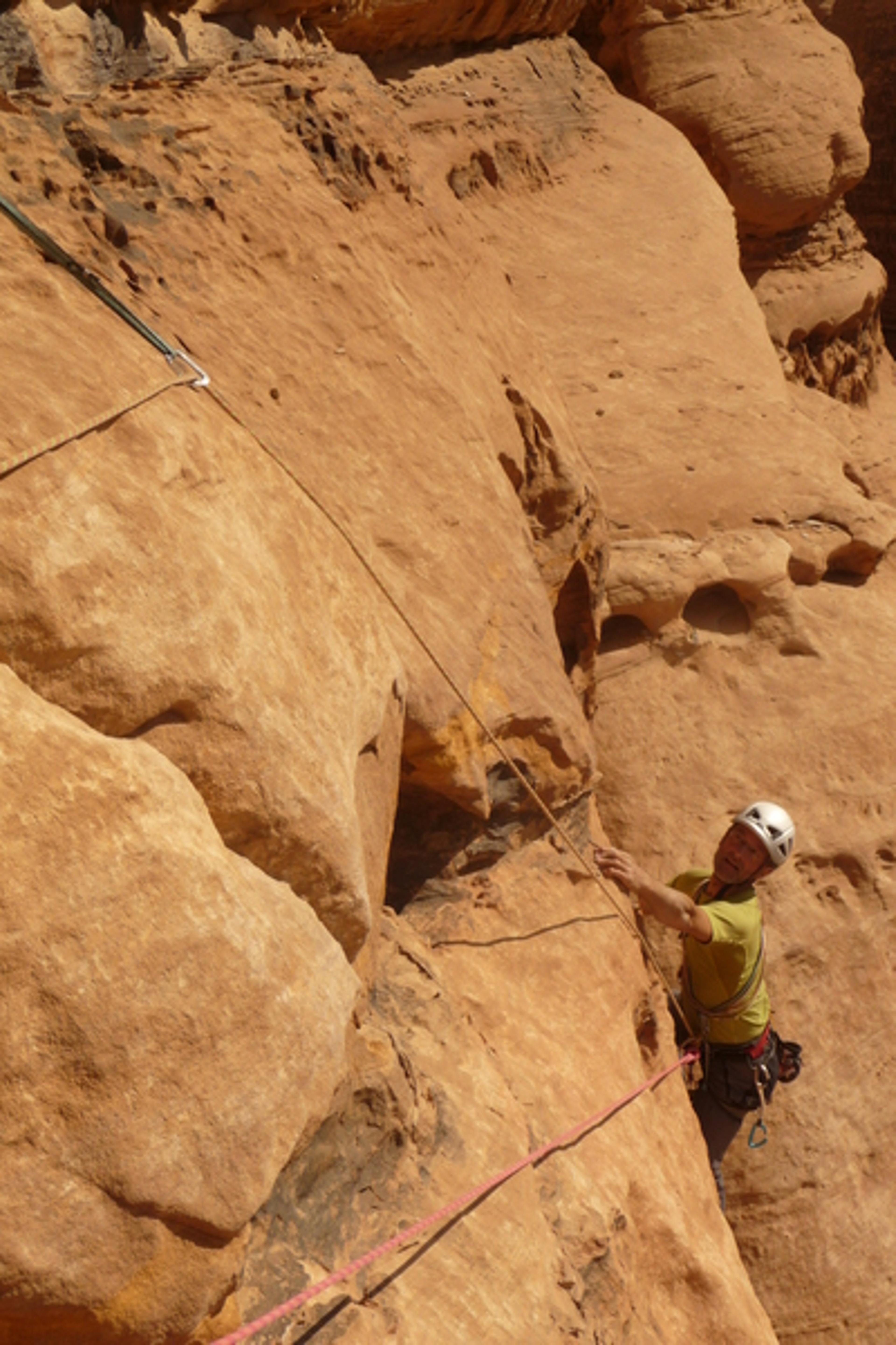 Hiker's road - Le passage clé en 6a