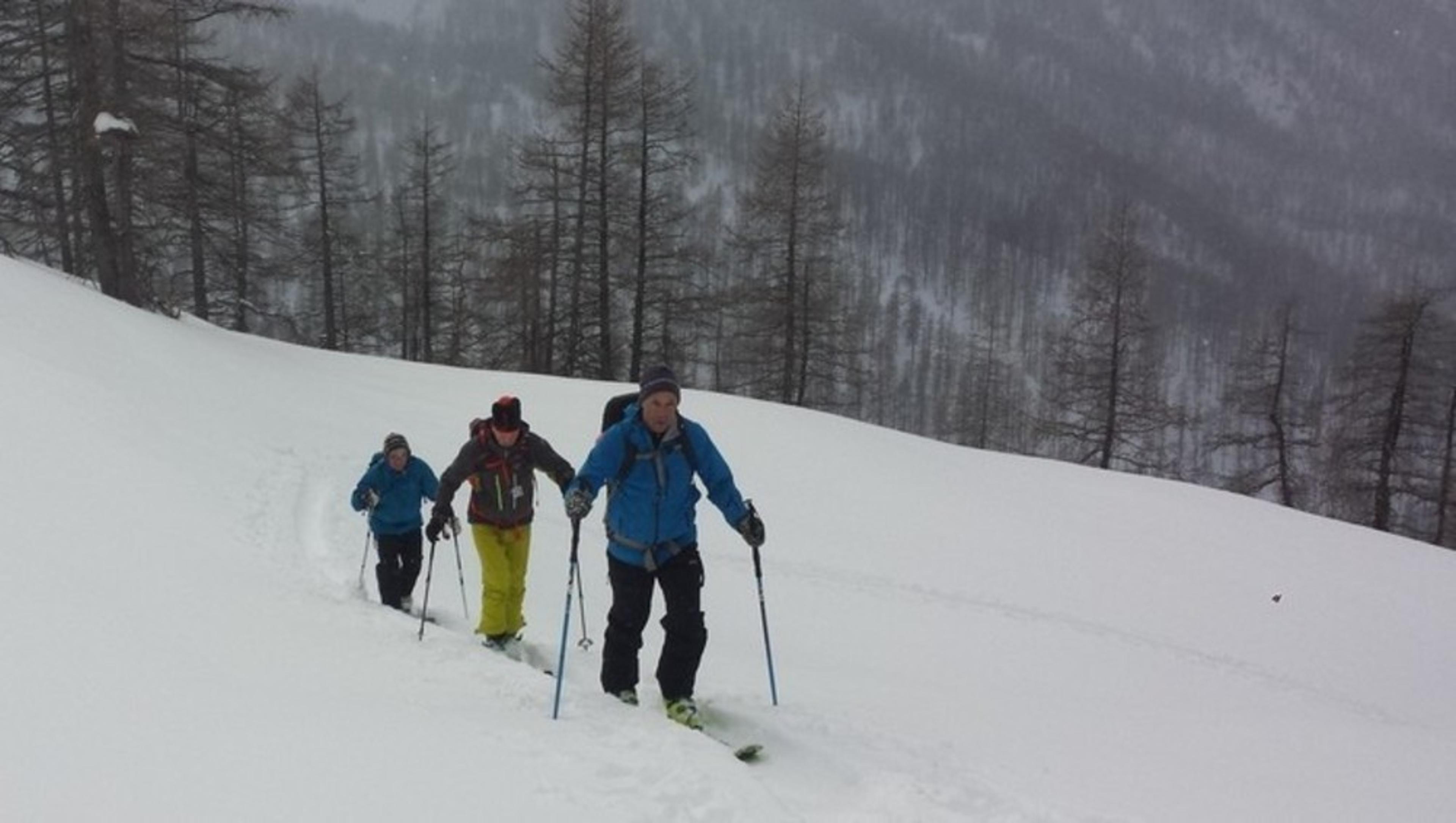 Hors piste Abriès - Montée à l'Eypiol