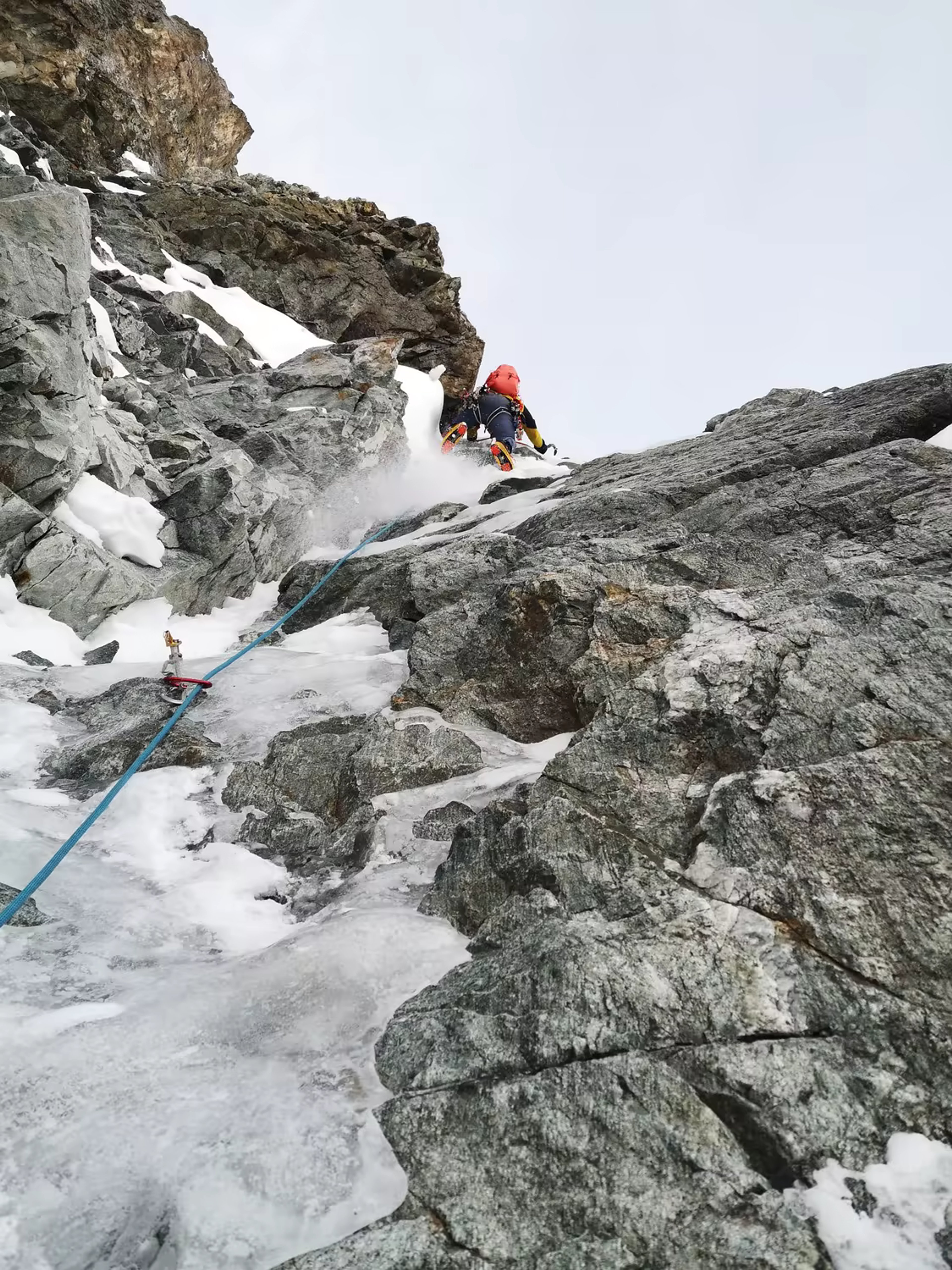 Face nord de la Meije — Voie du Z et traversée des arêtes