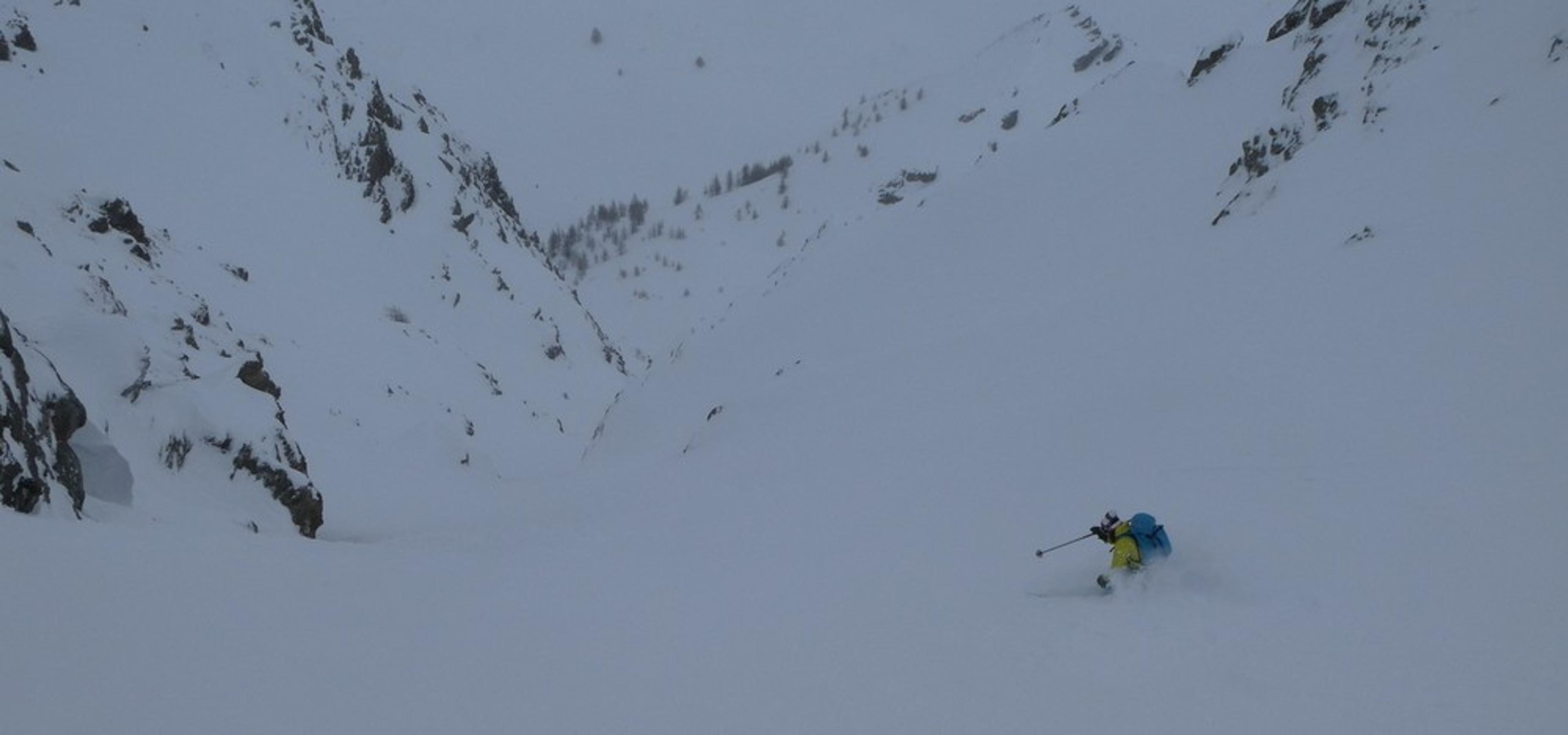 Couloir Pente raide - Clot Méa - Anais ouvre