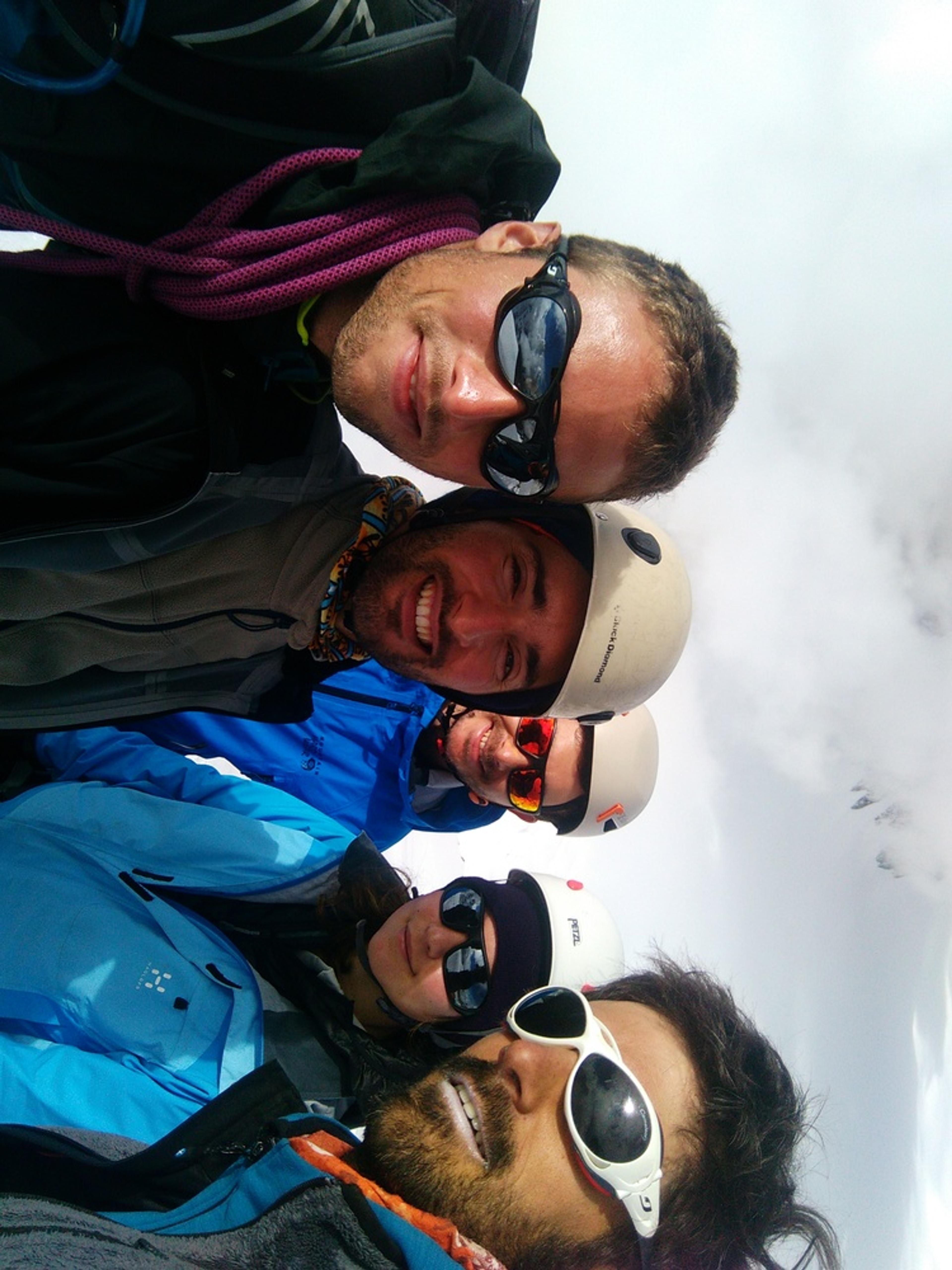 Stage initiation alpinisme - Selfie de groupe