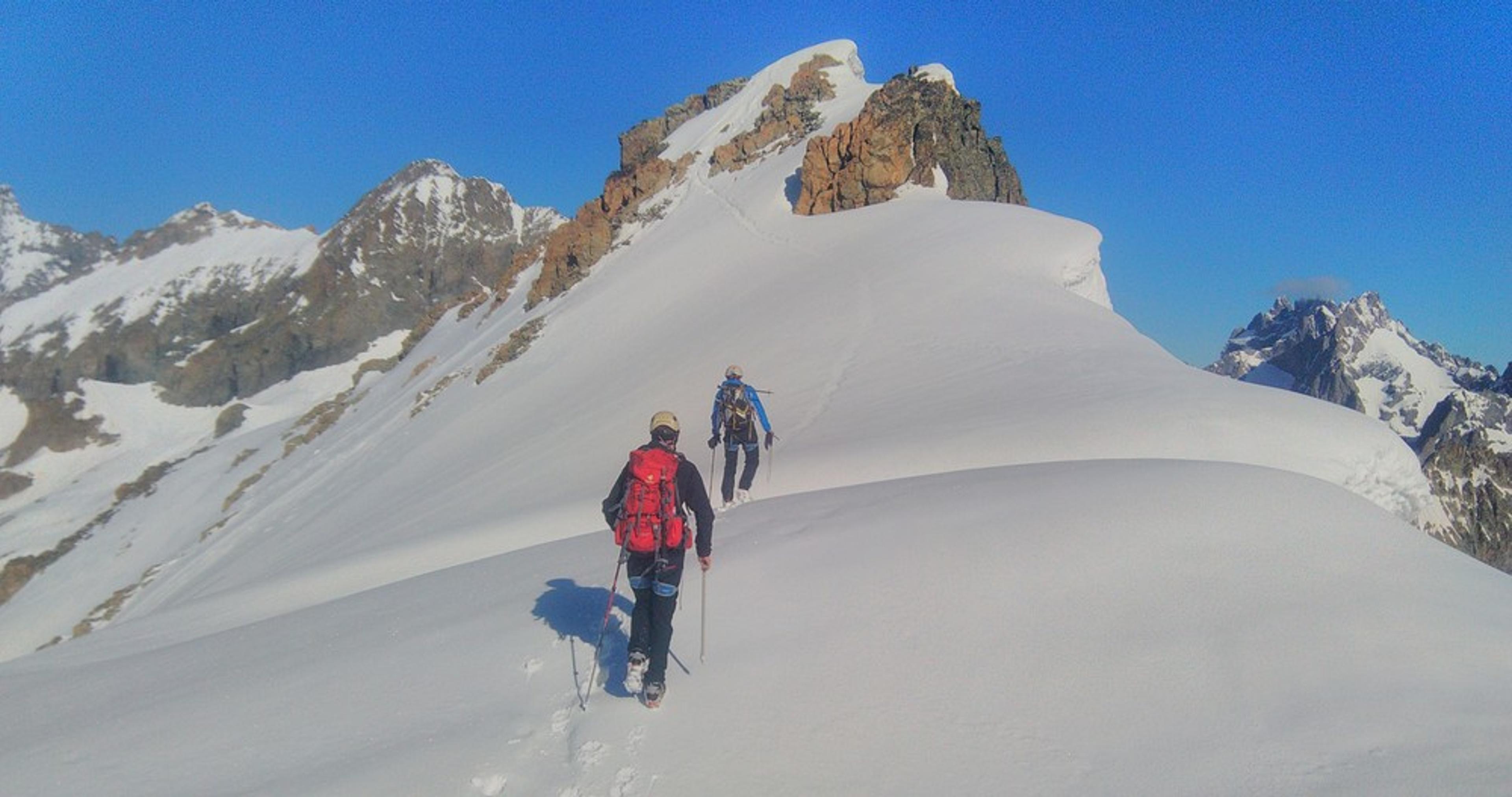 Stage initiation alpinisme - Arrivée au Pic d'Arsine