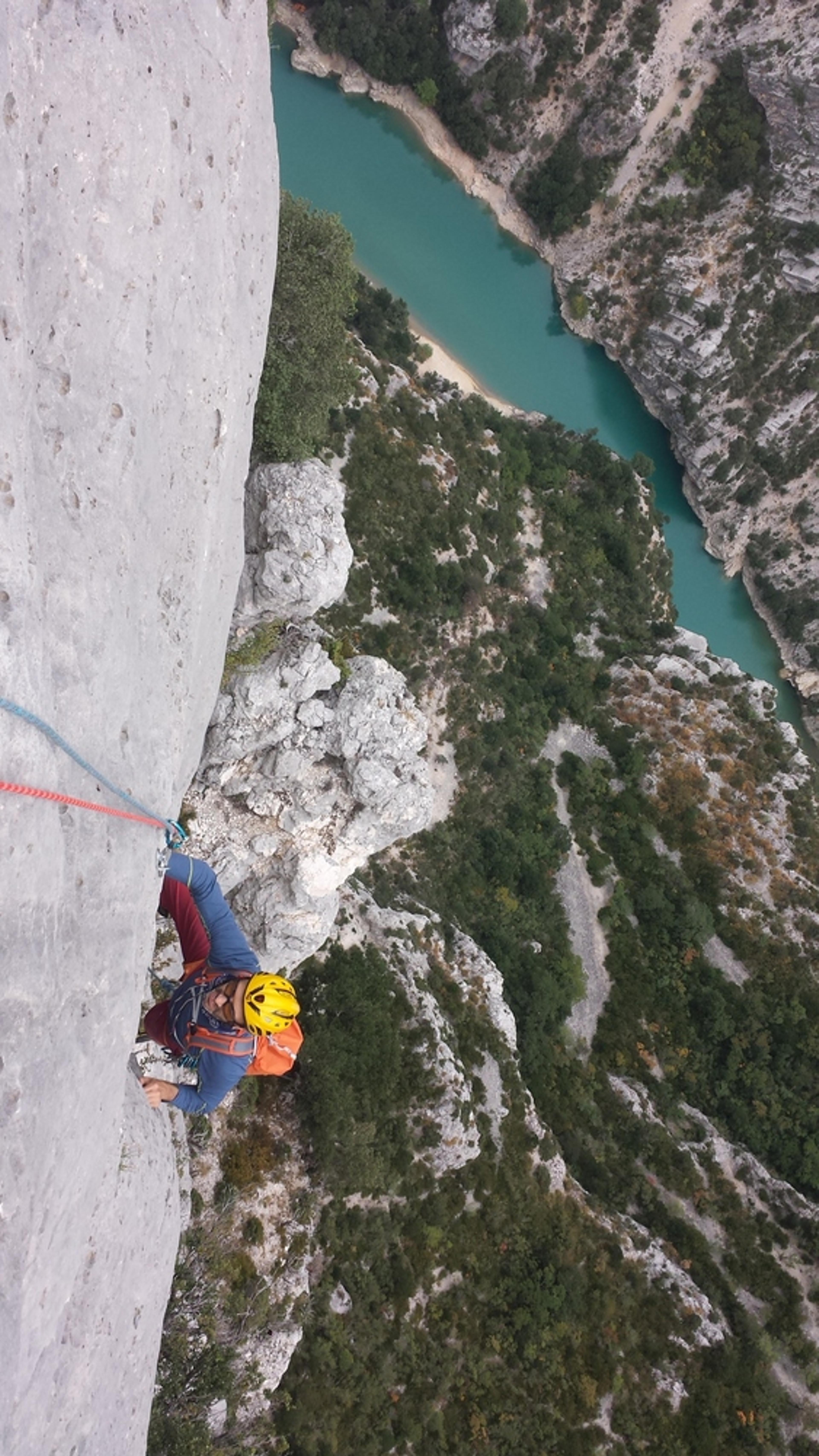 Verdon - Eperon des Venellois - Frank dans le 5c sommital