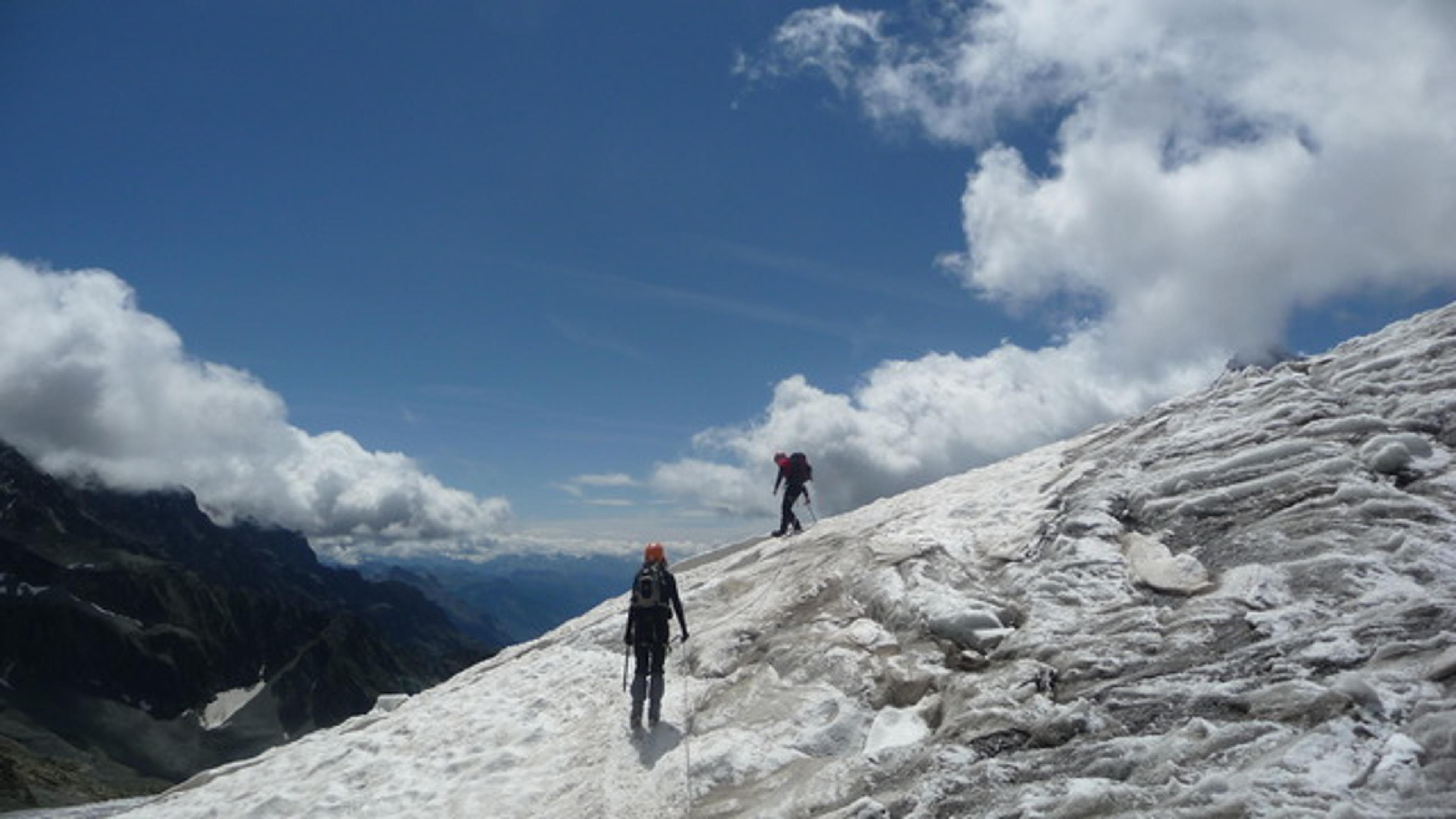 Roche Paillon - En descendant le Glacier Blanc