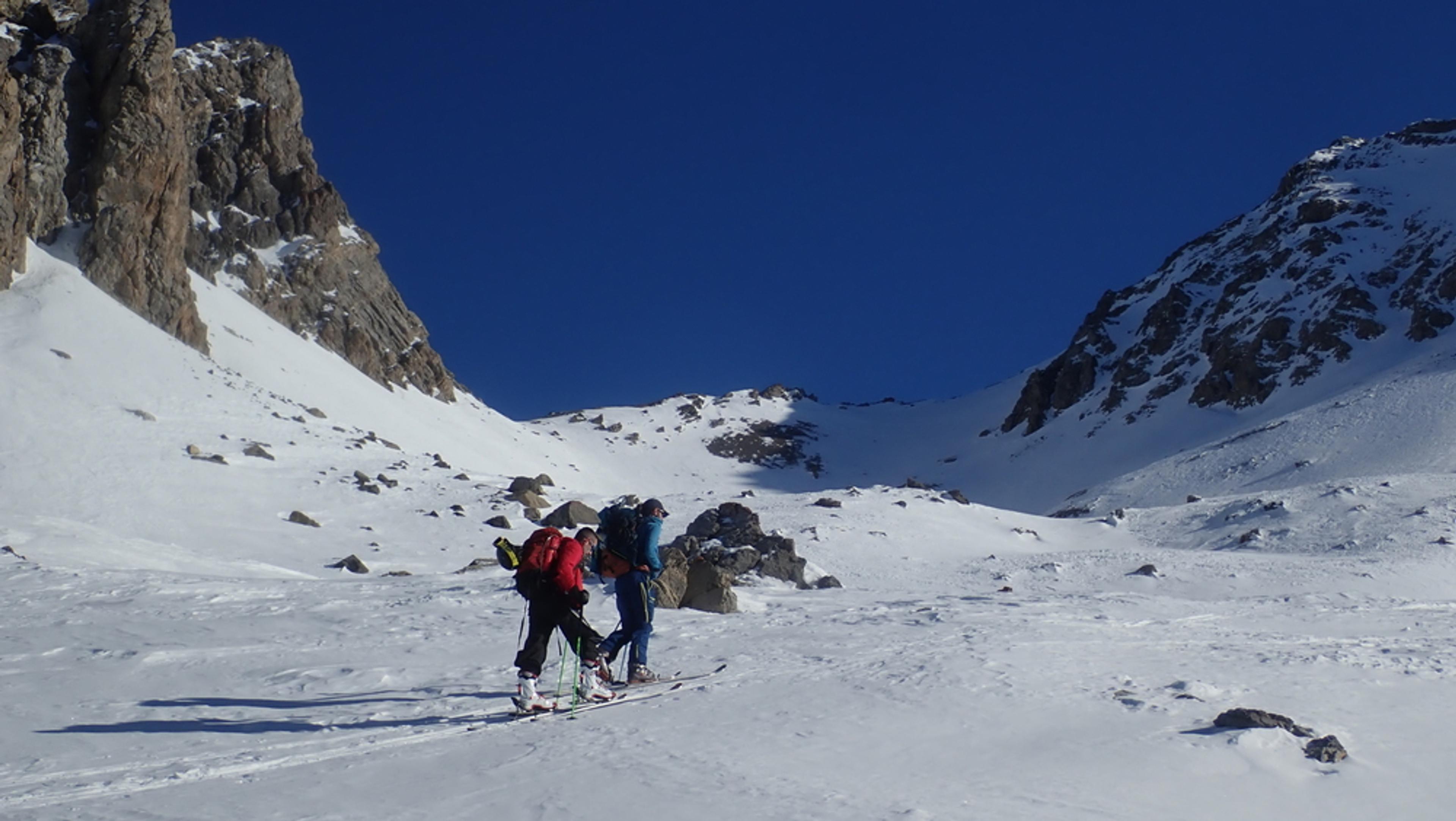 Raid ski – Col de Stroppia – Col en vue