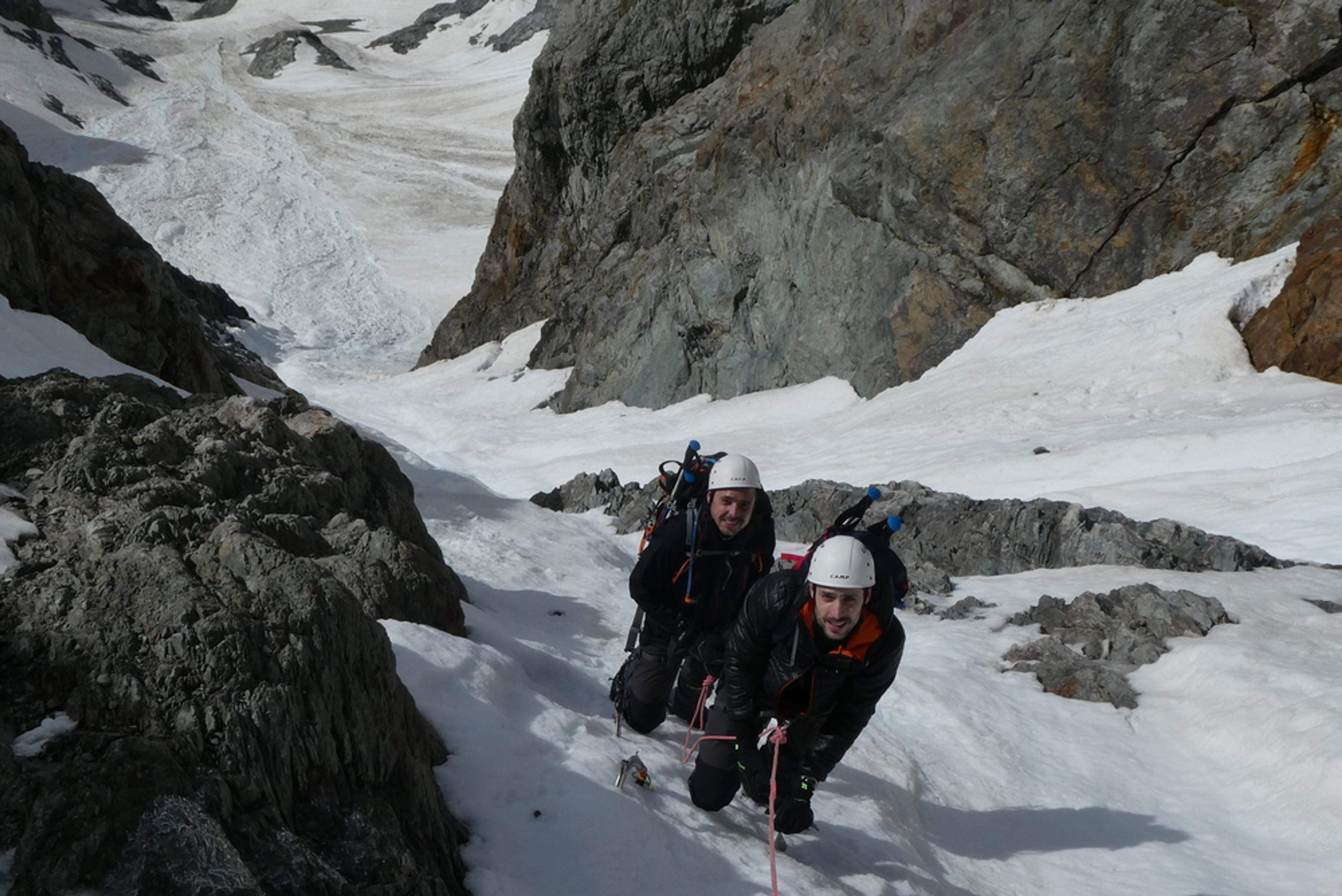 Couloir de la Sagne - Sortie du couloir
