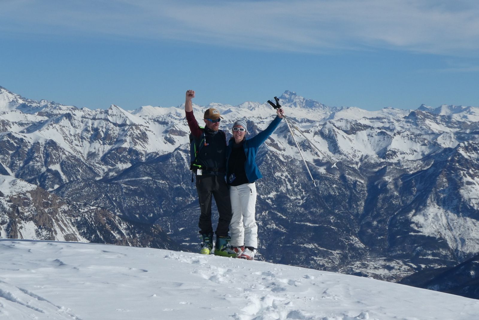 Découverte ski de rando - La Blanche - Au sommet