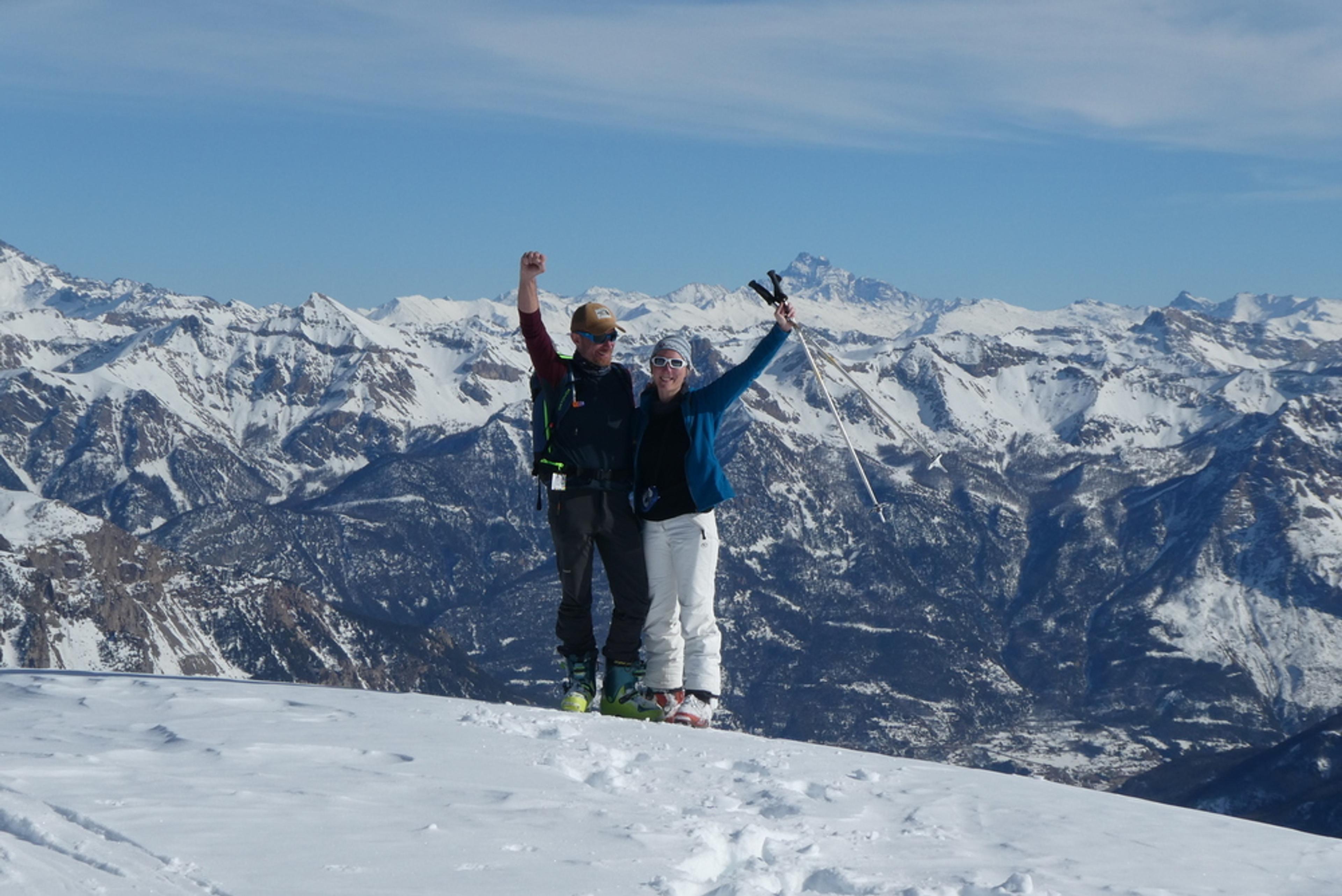 Découverte ski de rando - La Blanche - Au sommet
