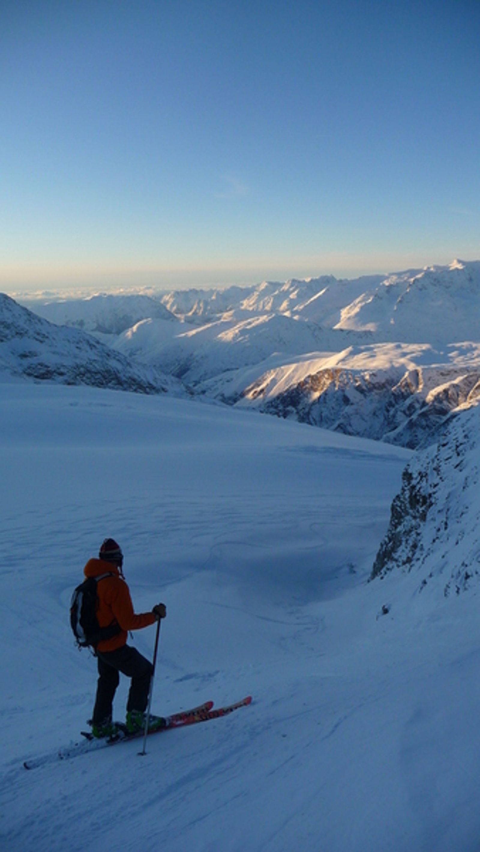 La Grave - Dernière descente au couchant