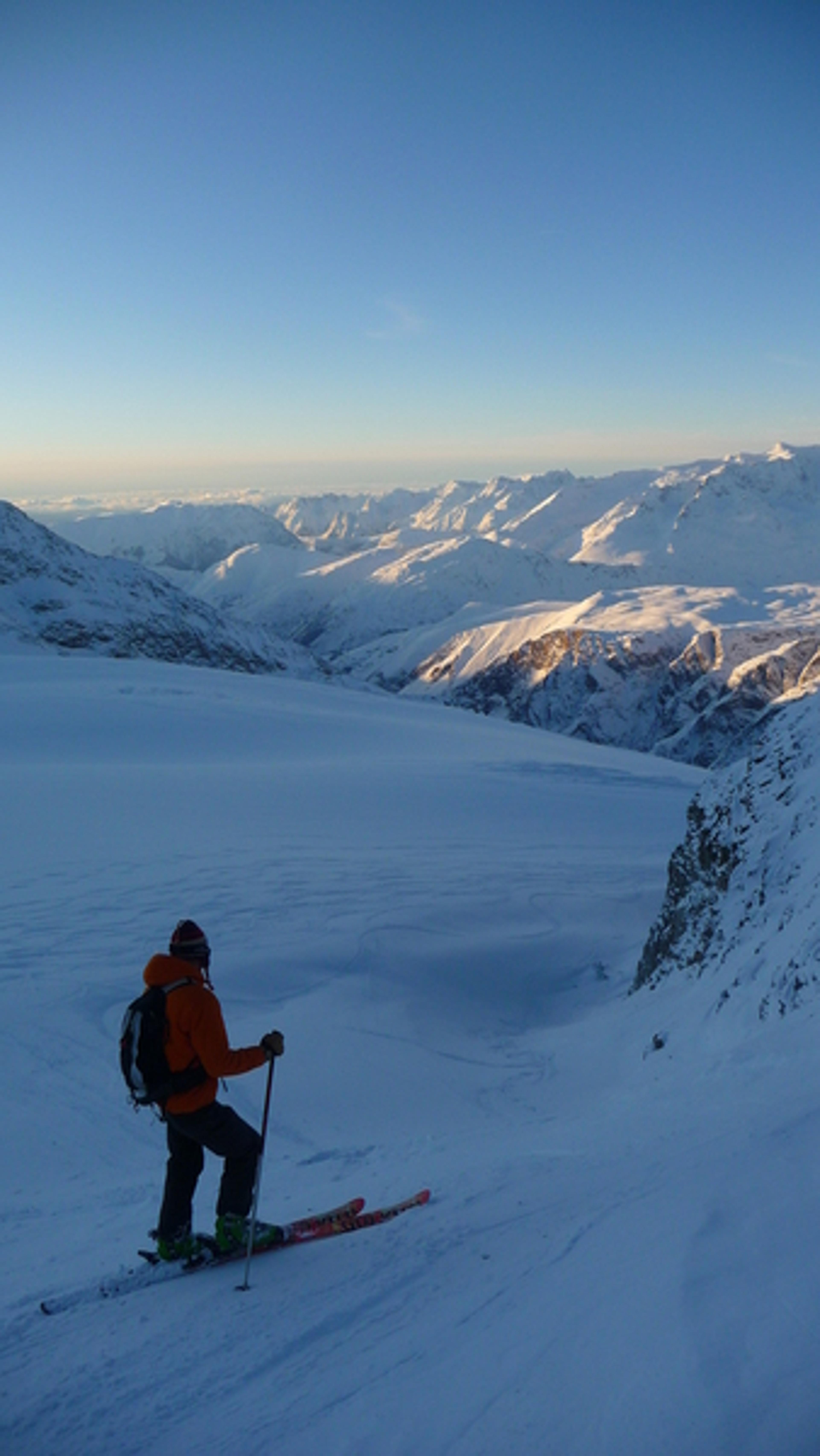 La Grave - Dernière descente au couchant