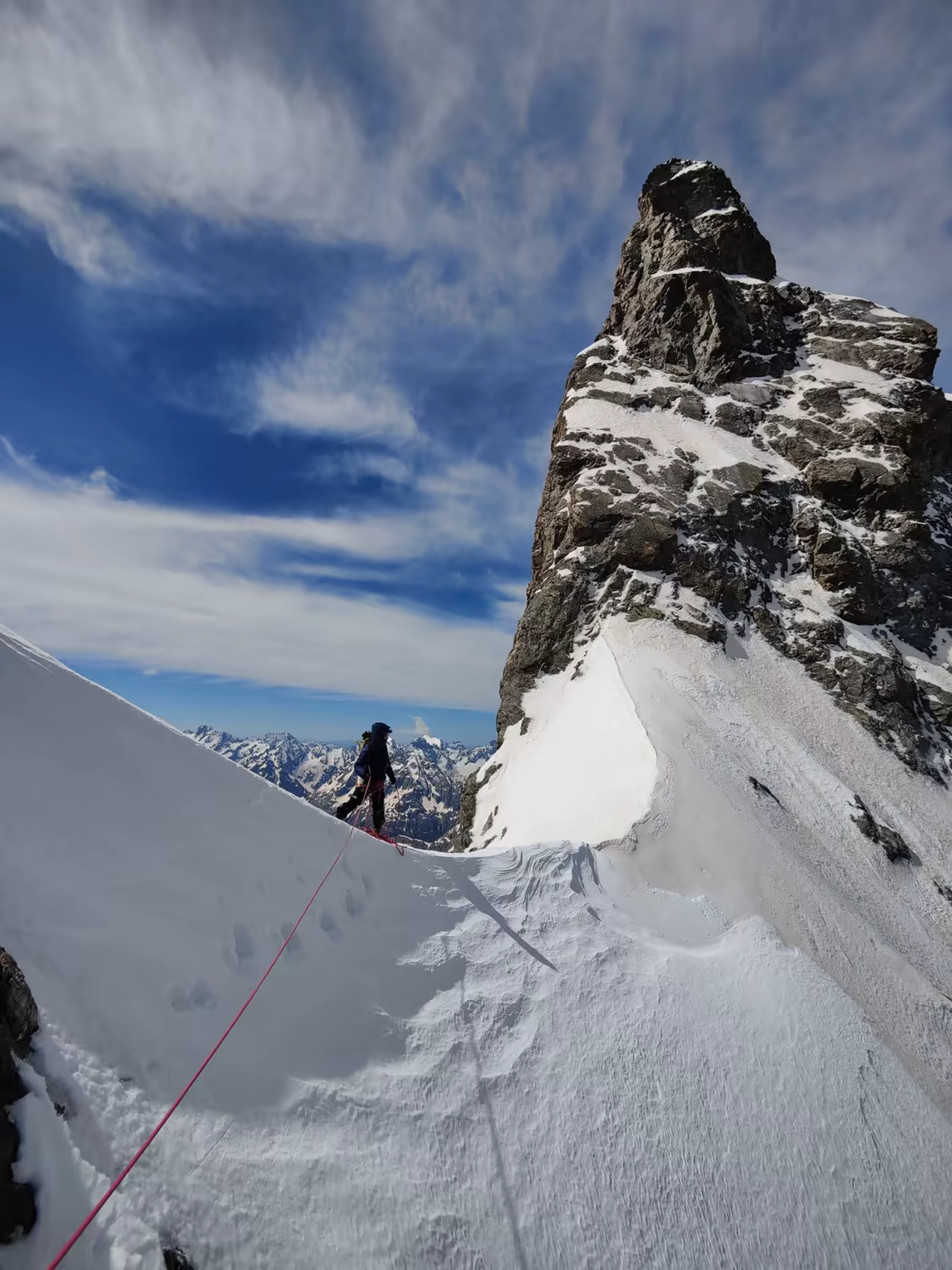 Face nord de la Meije — Voie du Z et traversée des arêtes