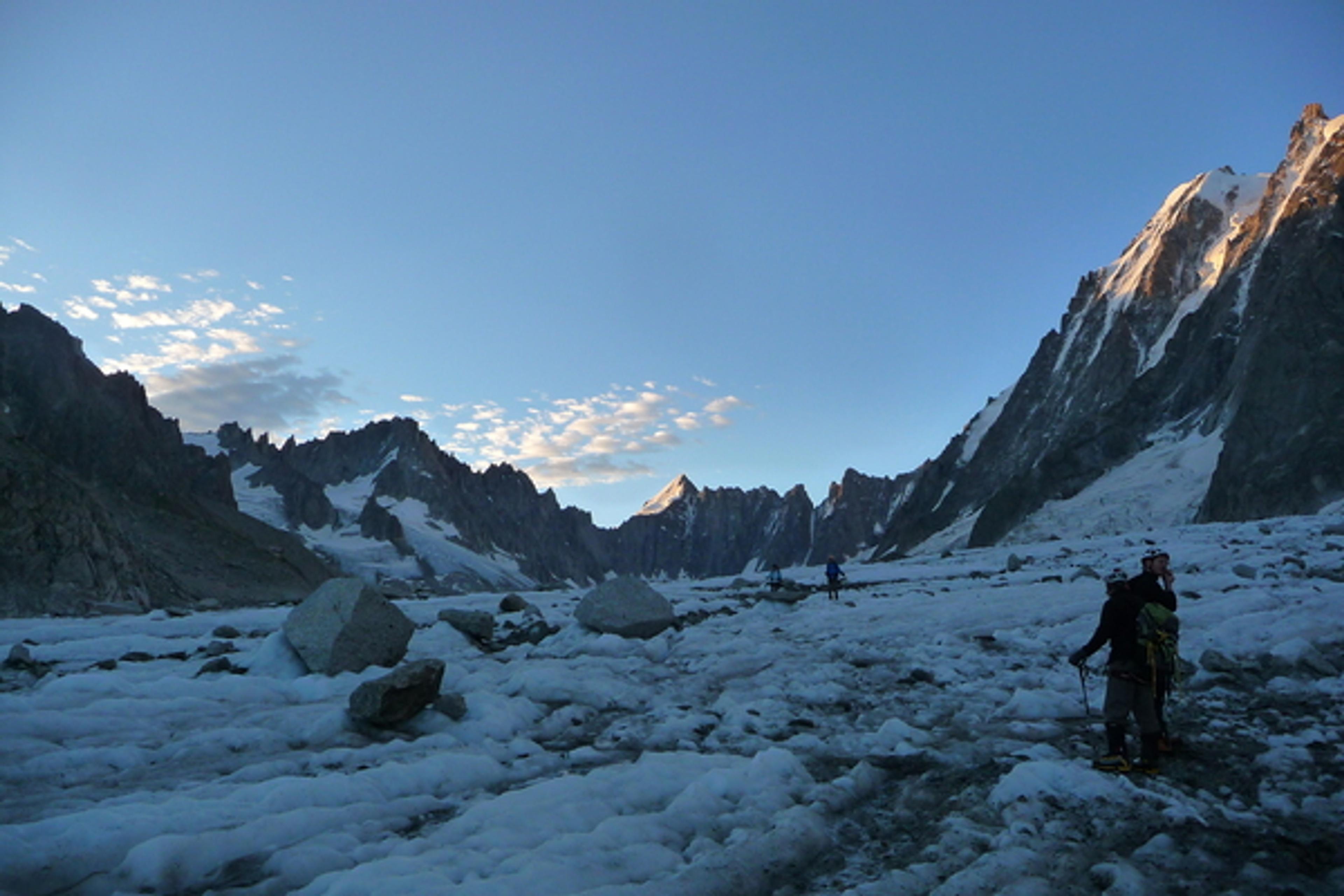 Glacier d'Argentière - Les premières lueurs du jour