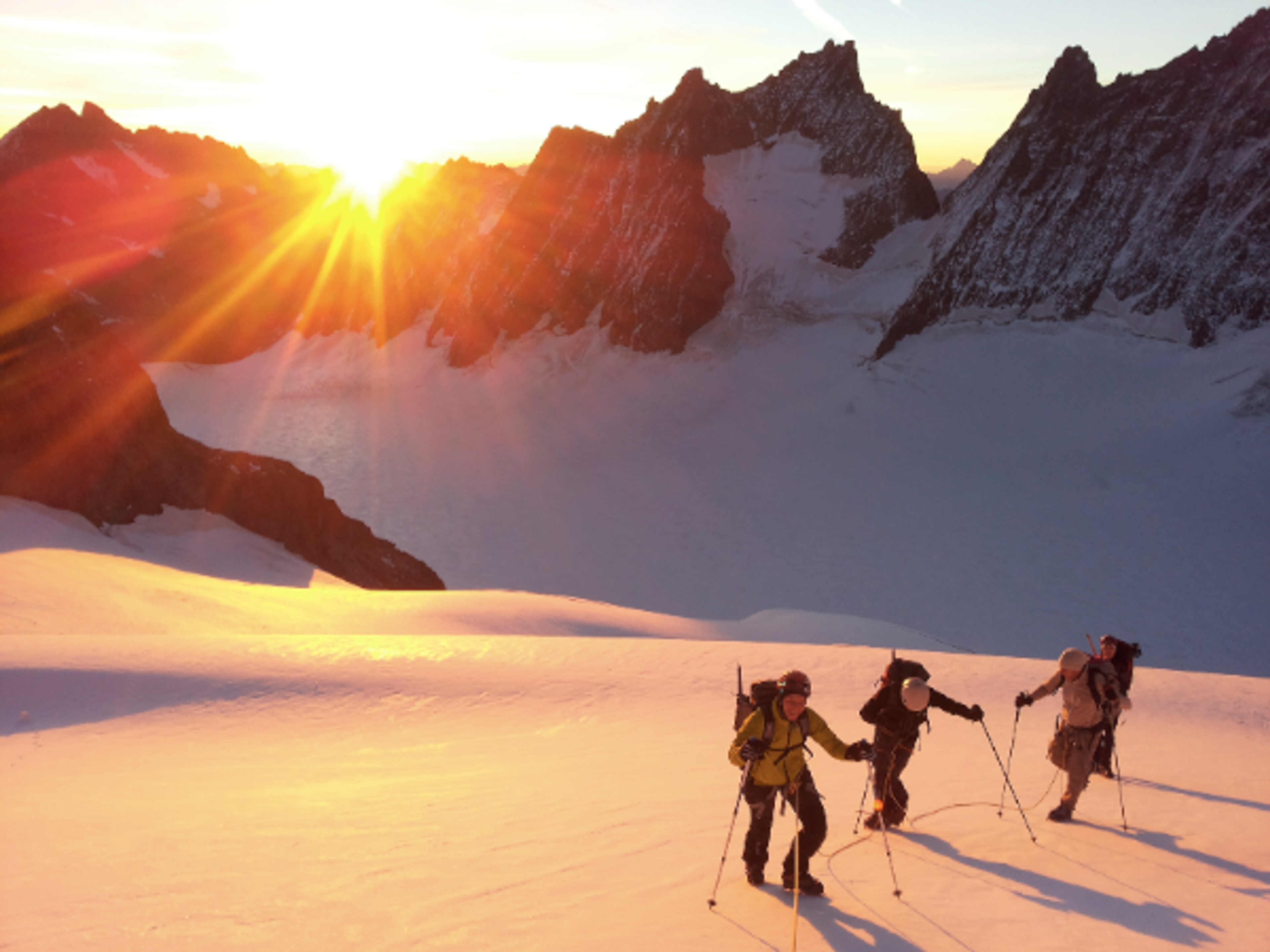 Levé de soleil à la montée