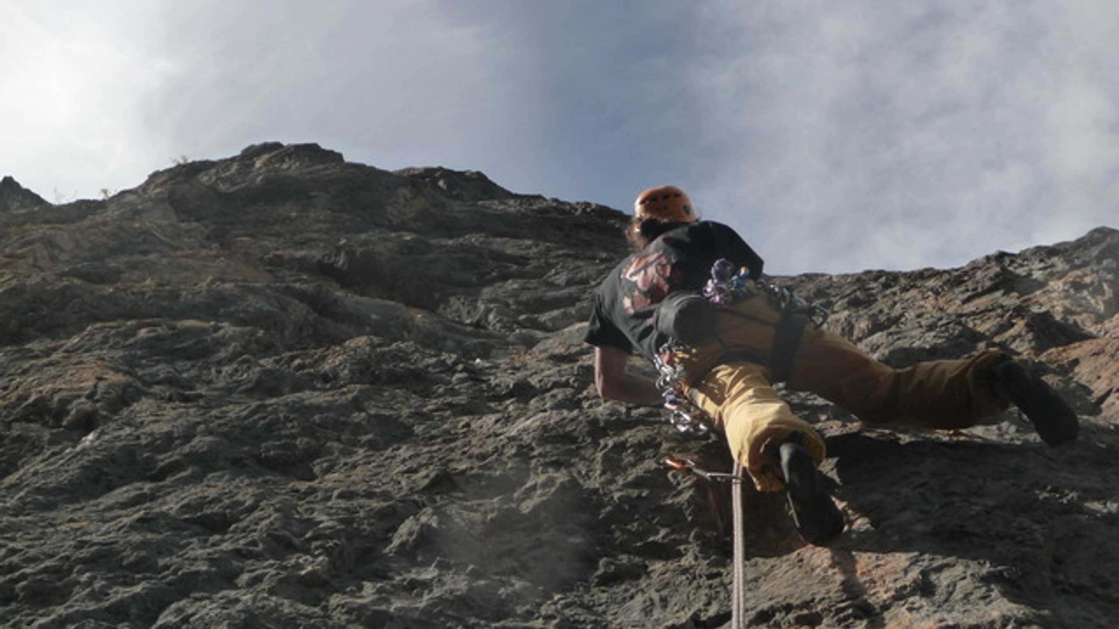 Paroi des Lys - Rouge désir - Troisième longueur (6c+)