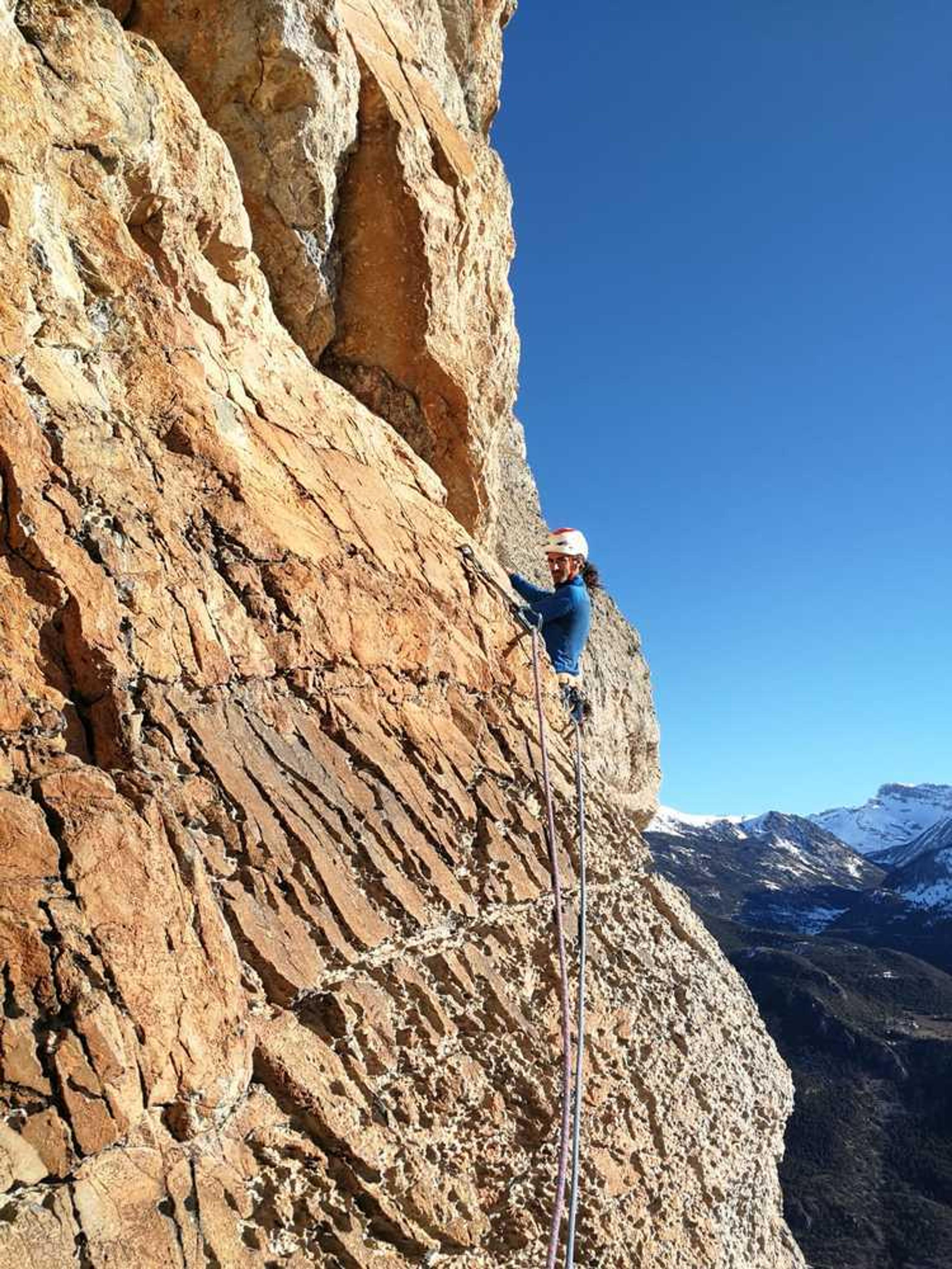 Escalade Grande voie Ponteil – Bibi dans la Martine