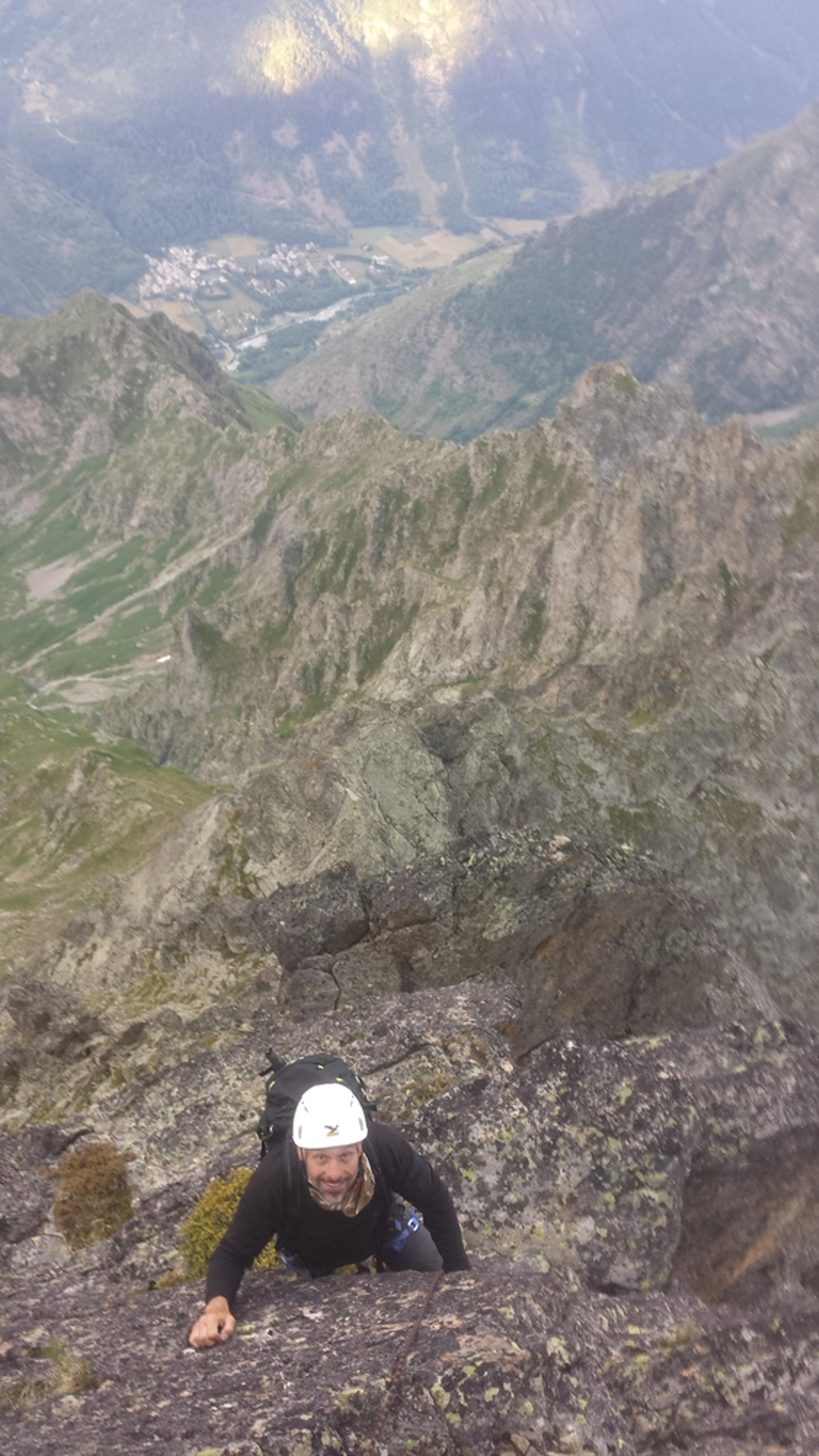 Couloir sorcier - Traversée rouye