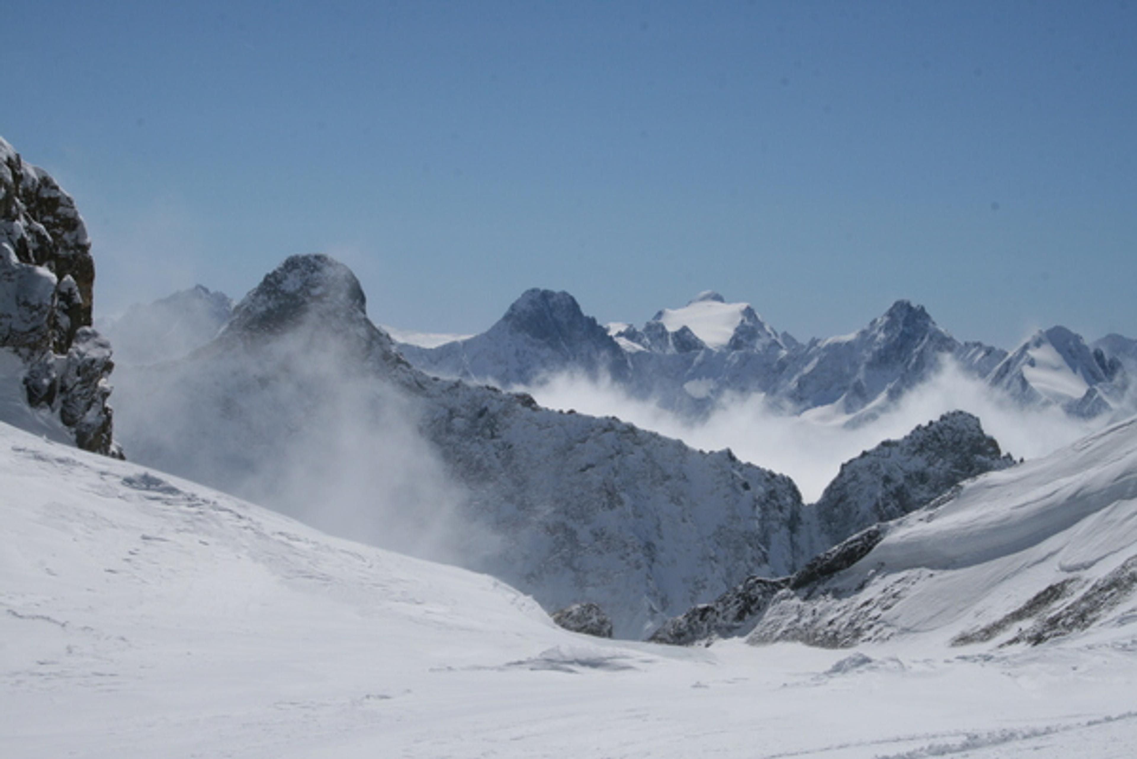 La Grave - Vu sur les Rouies depuis le Col de la Lauze