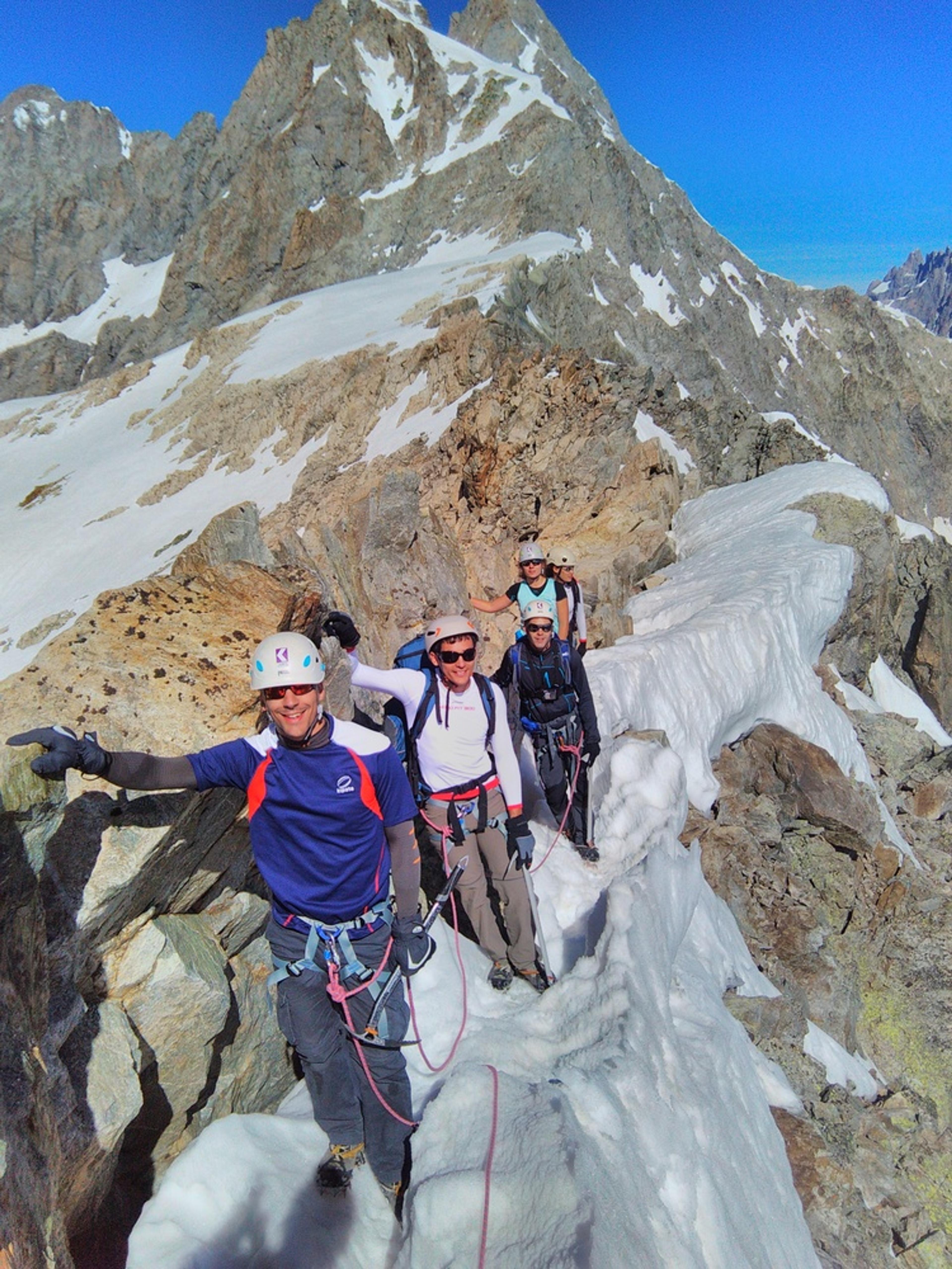 Stage alpinisme - Sur l'arête du Pic d'Arsine