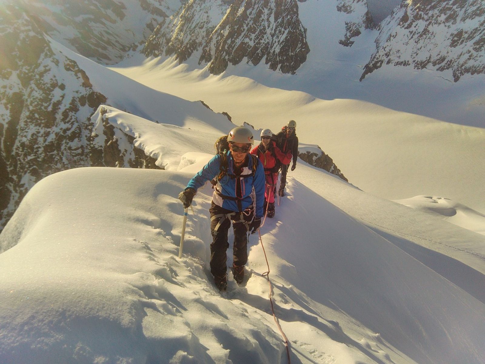 Stage initiation alpinisme - Arrivée à l'antécime