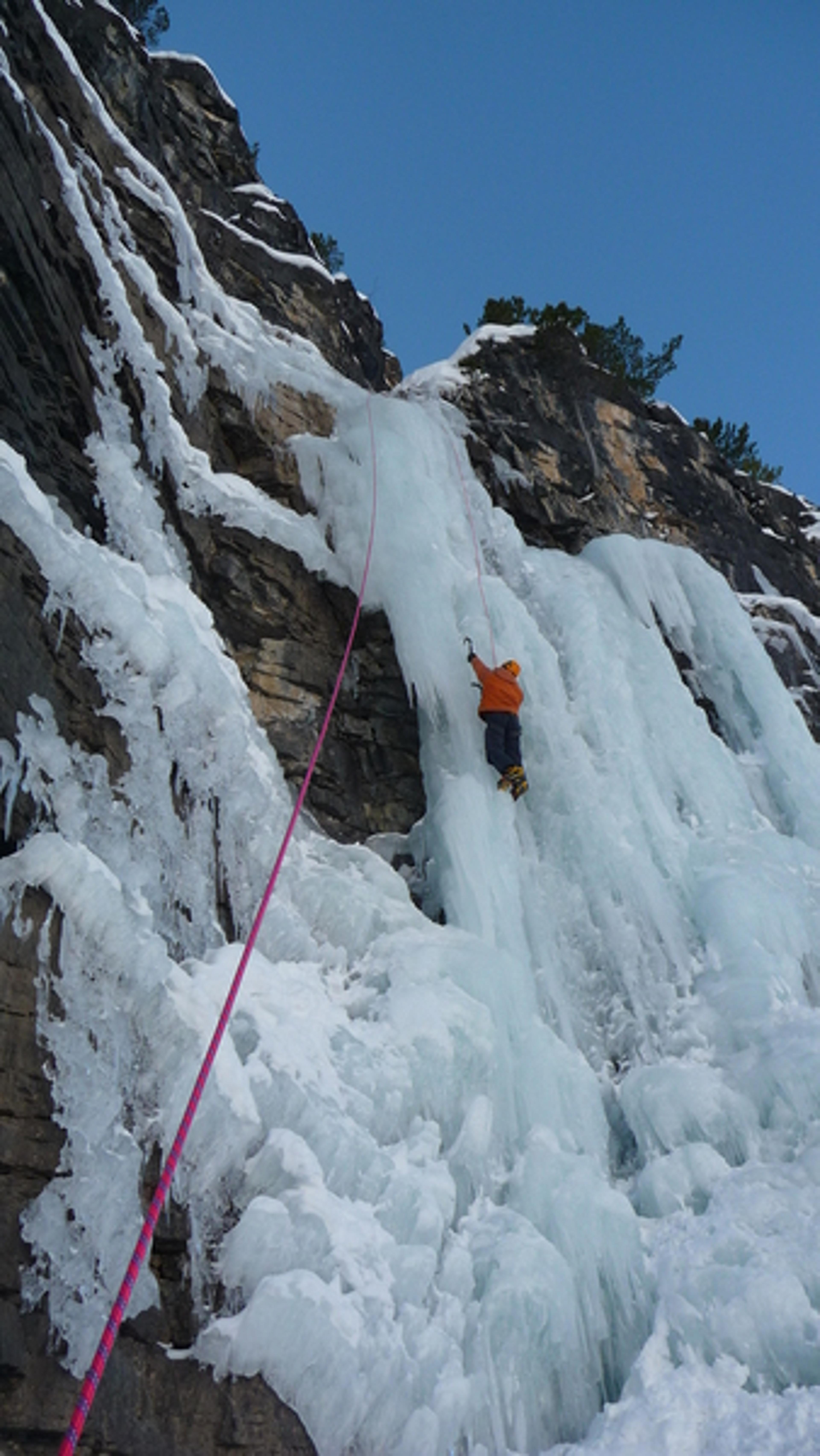 Cervières - Cascade de glace - La cascade du Bourget