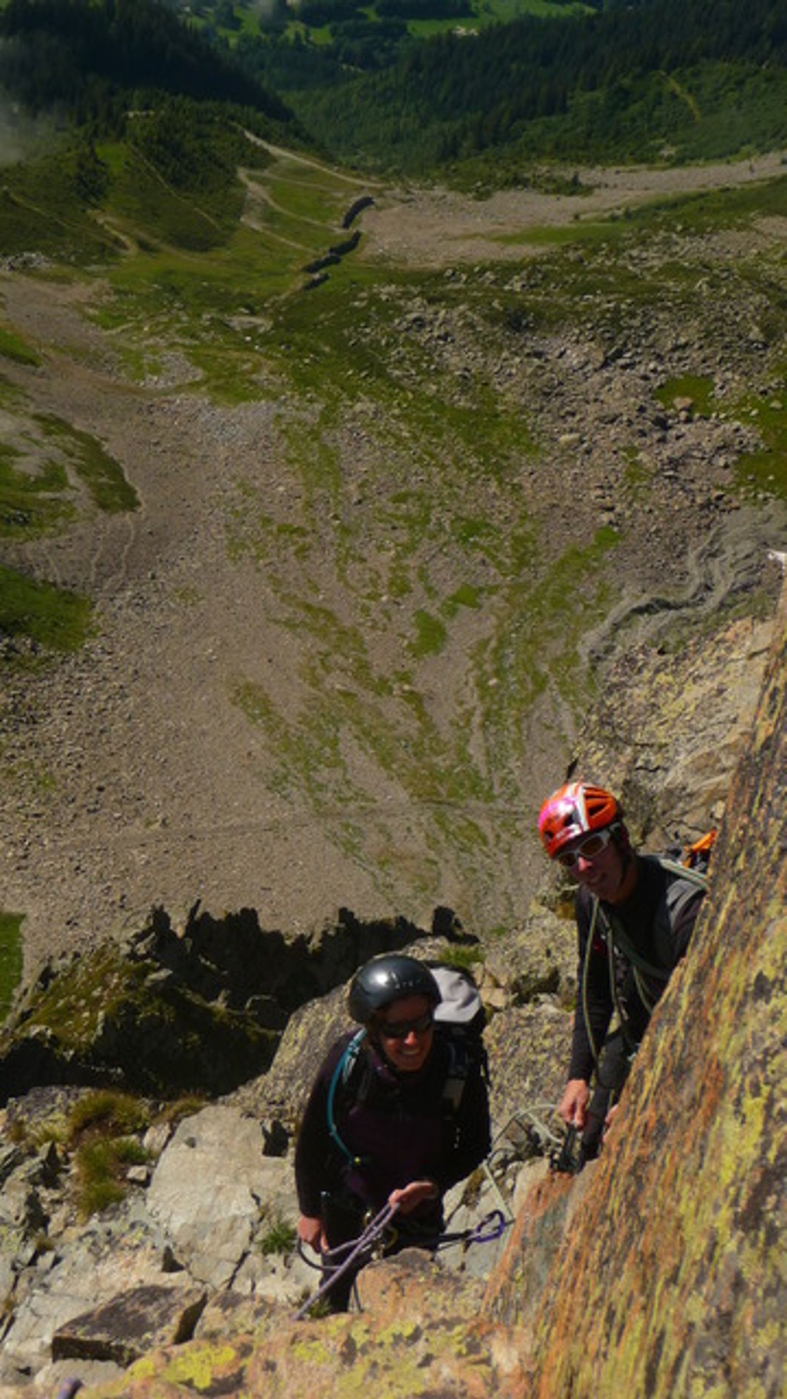 Aiguille Index - Romaric et delphine au relais