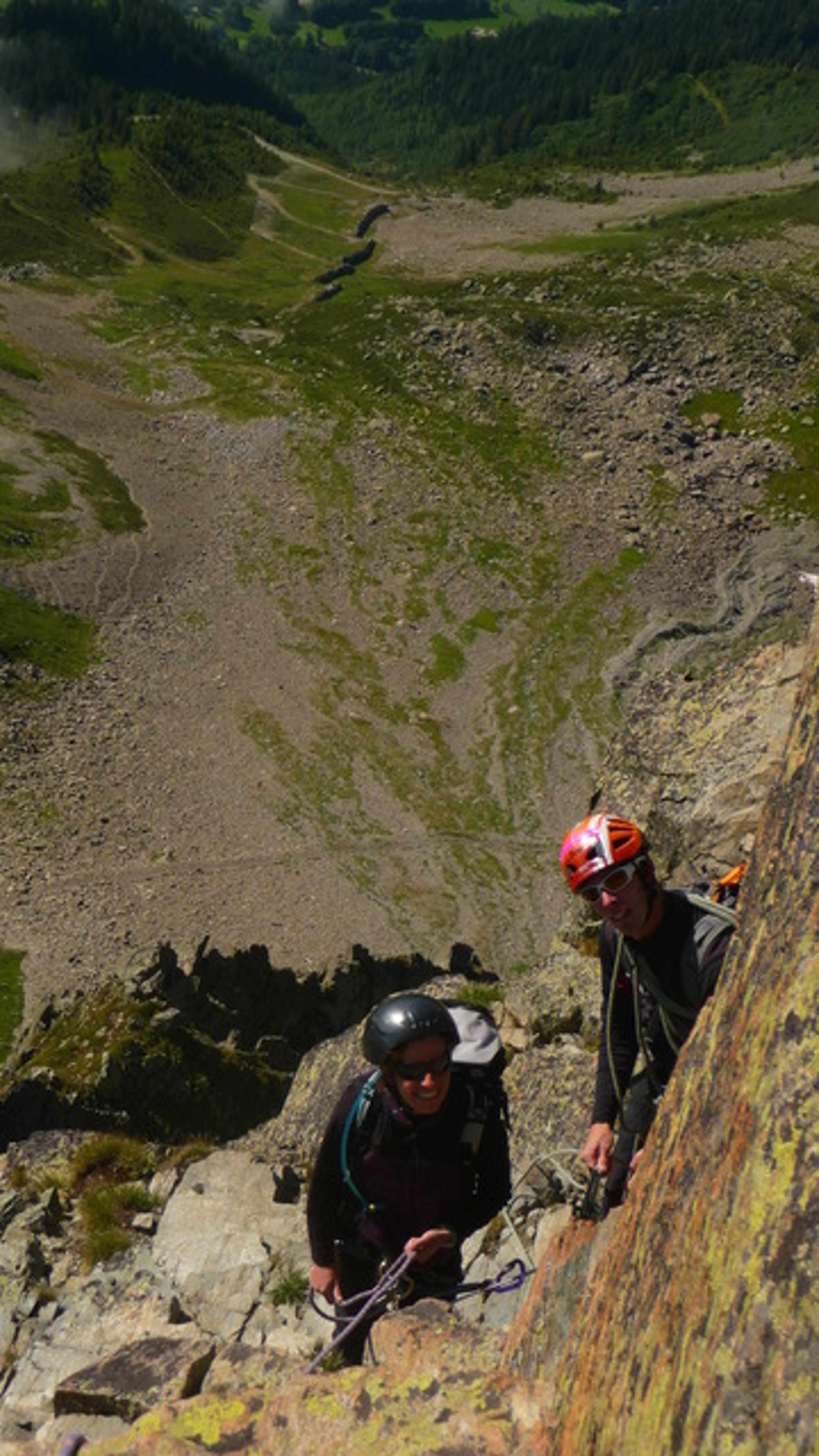 Aiguille Index - Romaric et delphine au relais