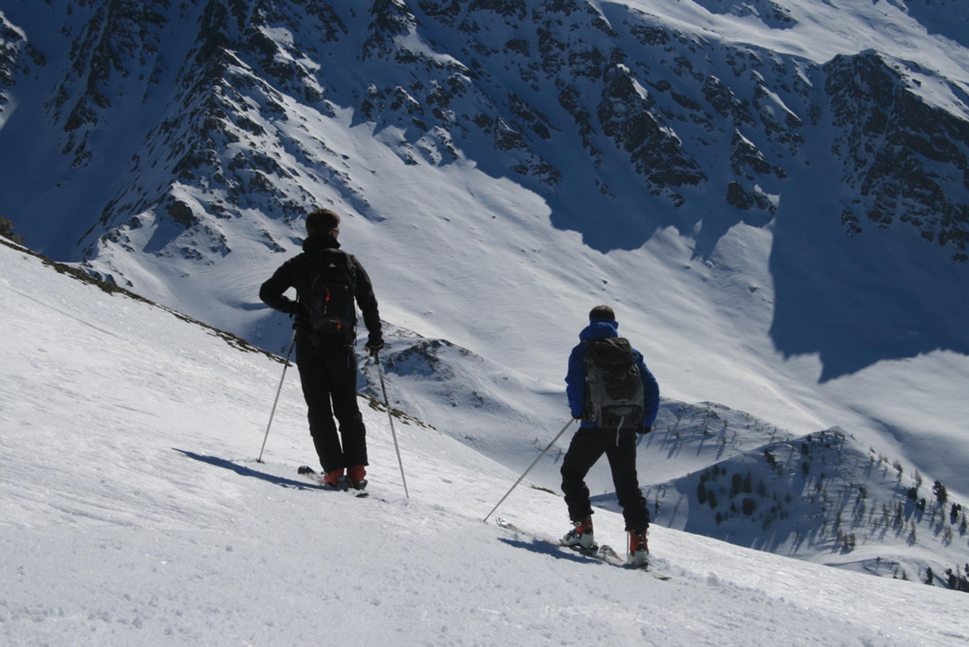 Raid ski Queyras - Pic Traversier - Pause contemplative
