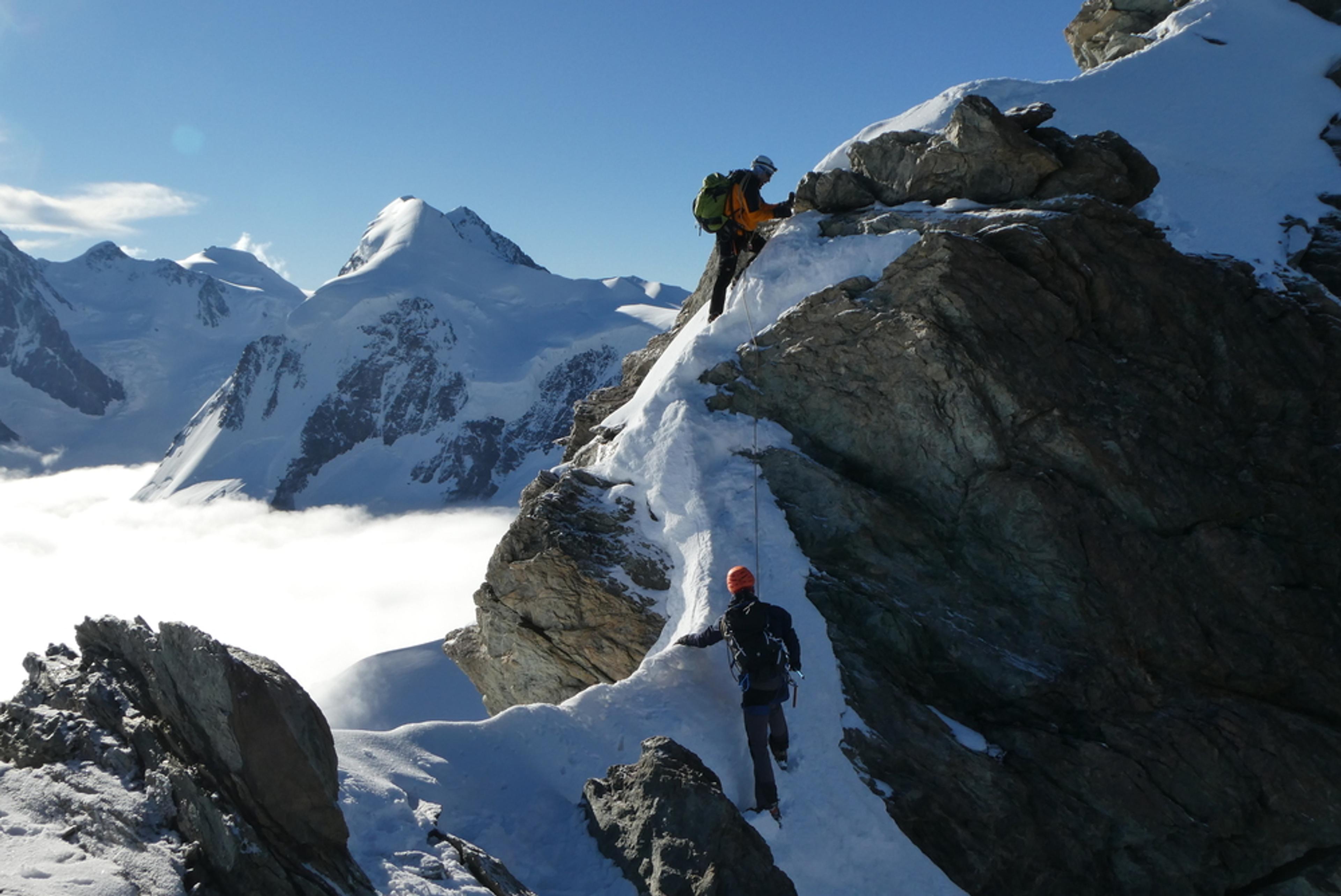 Traversée du Breithorn - Désescalade