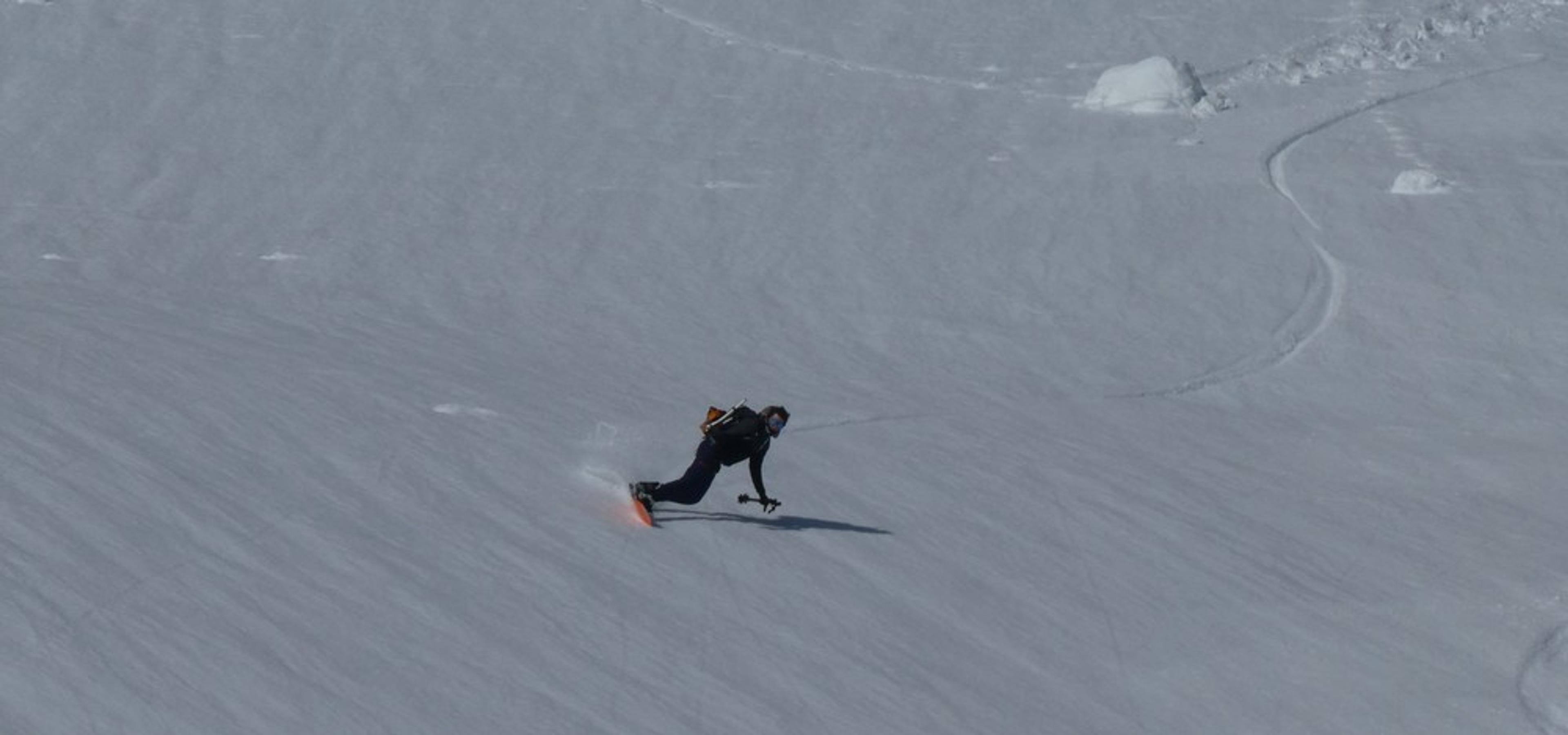 POinte Signora - Christophe en splitboard