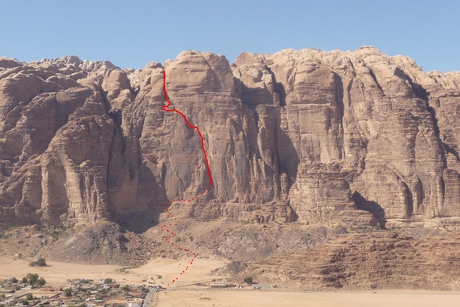 Wadi Rum - Inshallah factor - La ligne évidente