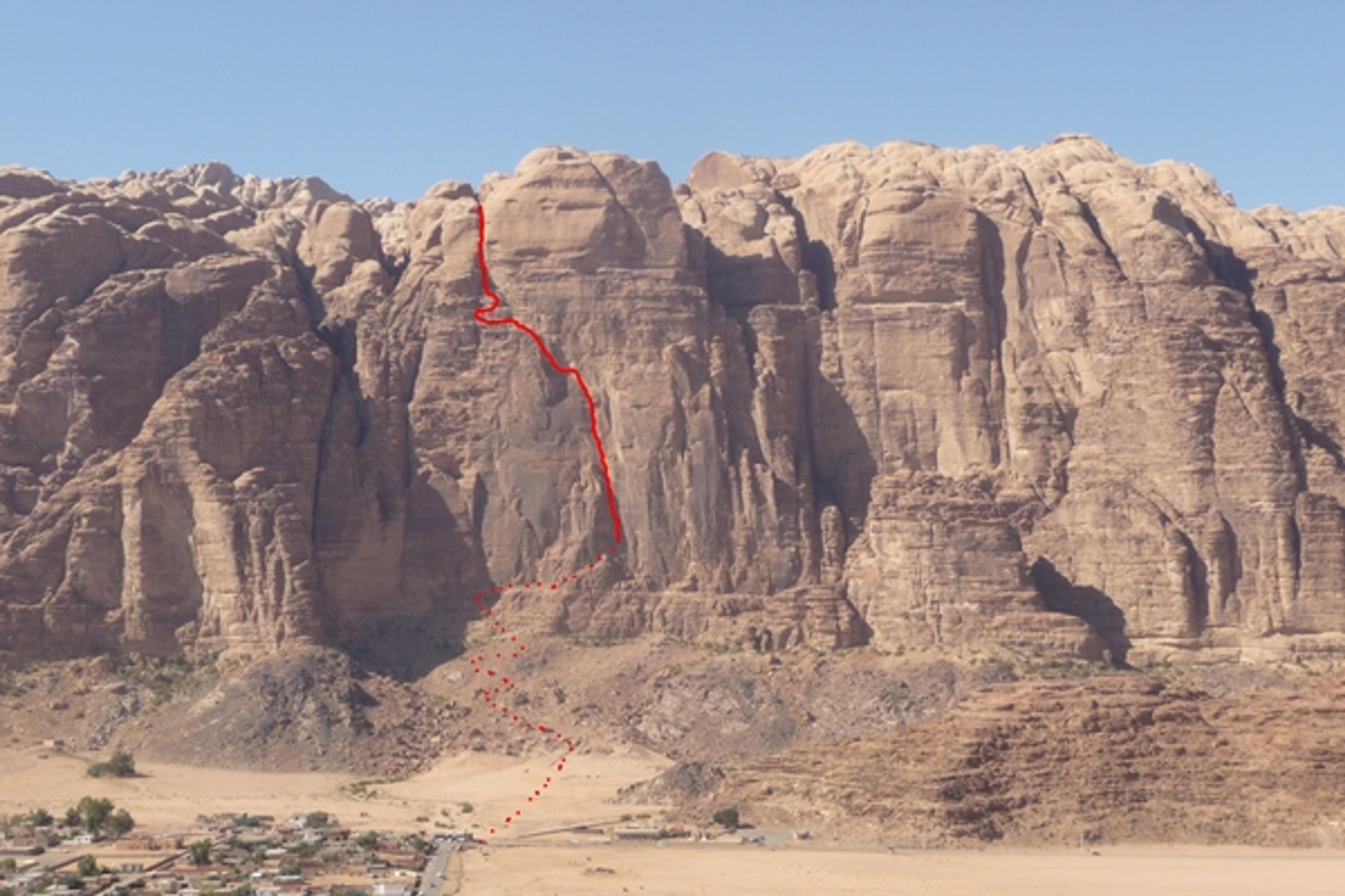 Wadi Rum - Inshallah factor - La ligne évidente