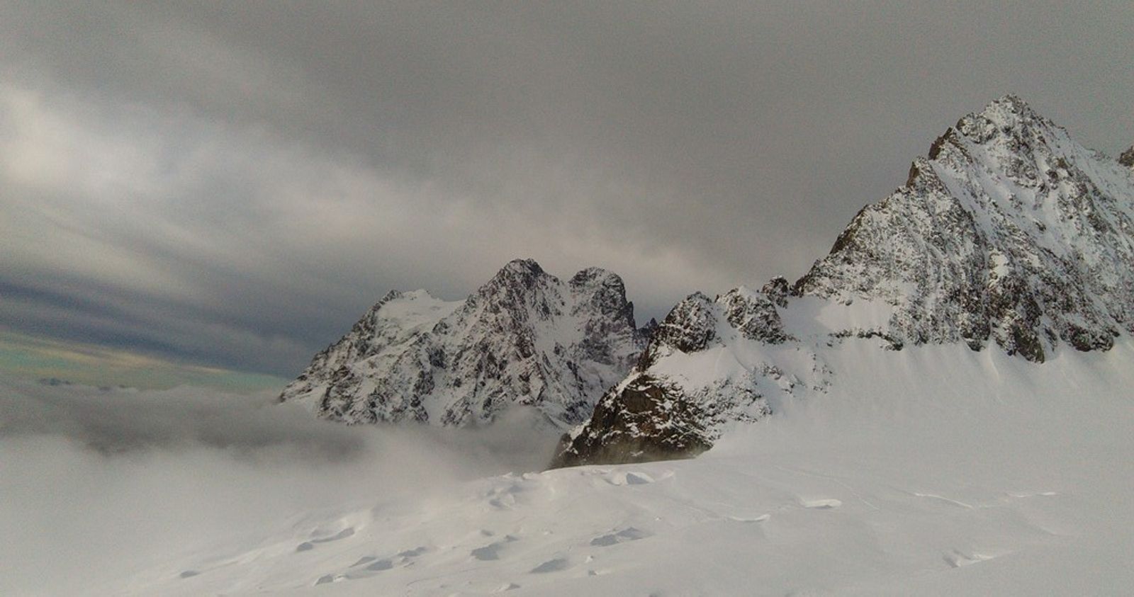 Stage initiation alpinisme - Ptite mer de nuage
